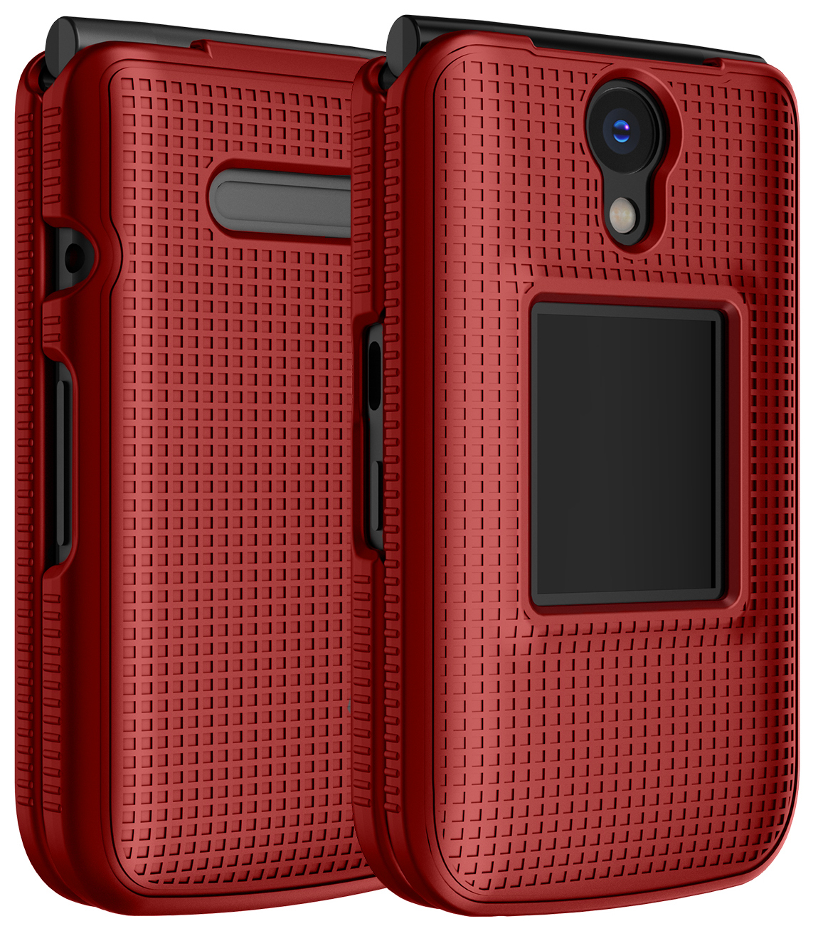 Grid Texture Hard Shell Case Cover for Verizon Orbic Journey Pro Flip Phone