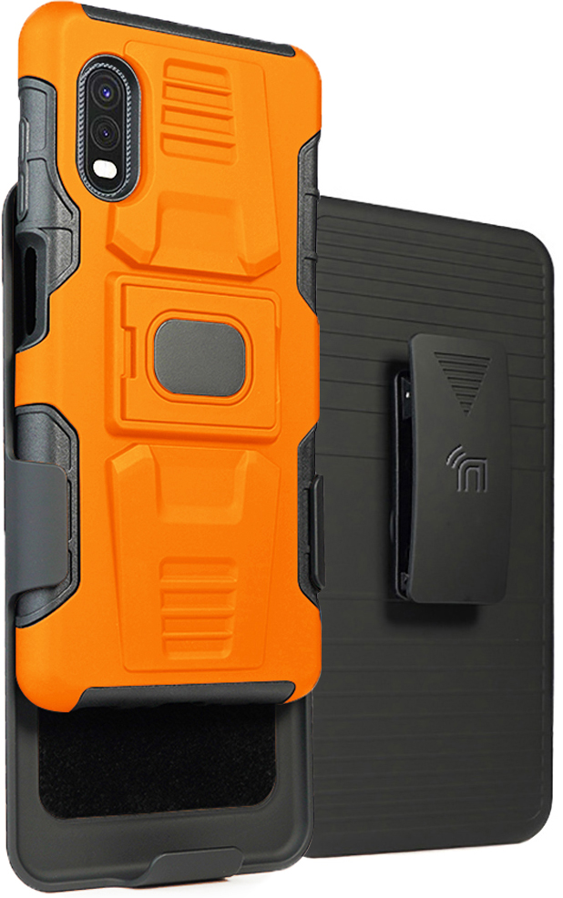 Rugged Case Stand and Belt Clip Holster for Samsung Galaxy XCover Pro (SM-G715) - Picture 19 of 27