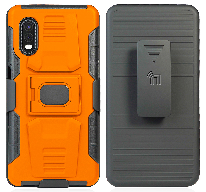 Rugged Case Stand and Belt Clip Holster for Samsung Galaxy XCover Pro (SM-G715) - Picture 20 of 27