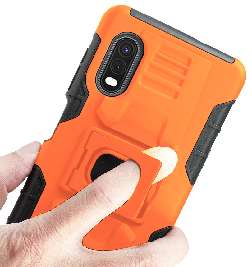 Rugged Case Stand and Belt Clip Holster for Samsung Galaxy XCover Pro (SM-G715) - Picture 22 of 27
