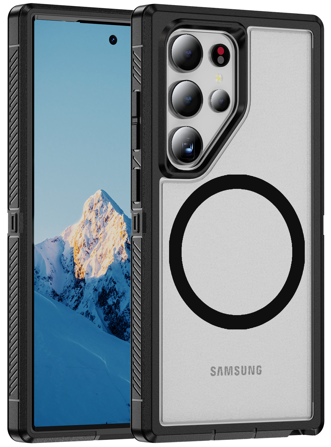 Tough Double Layer Case for Samsung Galaxy S25 Ultra 5G Compatible with MagSafe