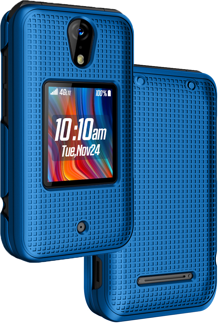 Grid Texture Slim Hard Shell Case Cover for Schok Flip Phone (2022)
