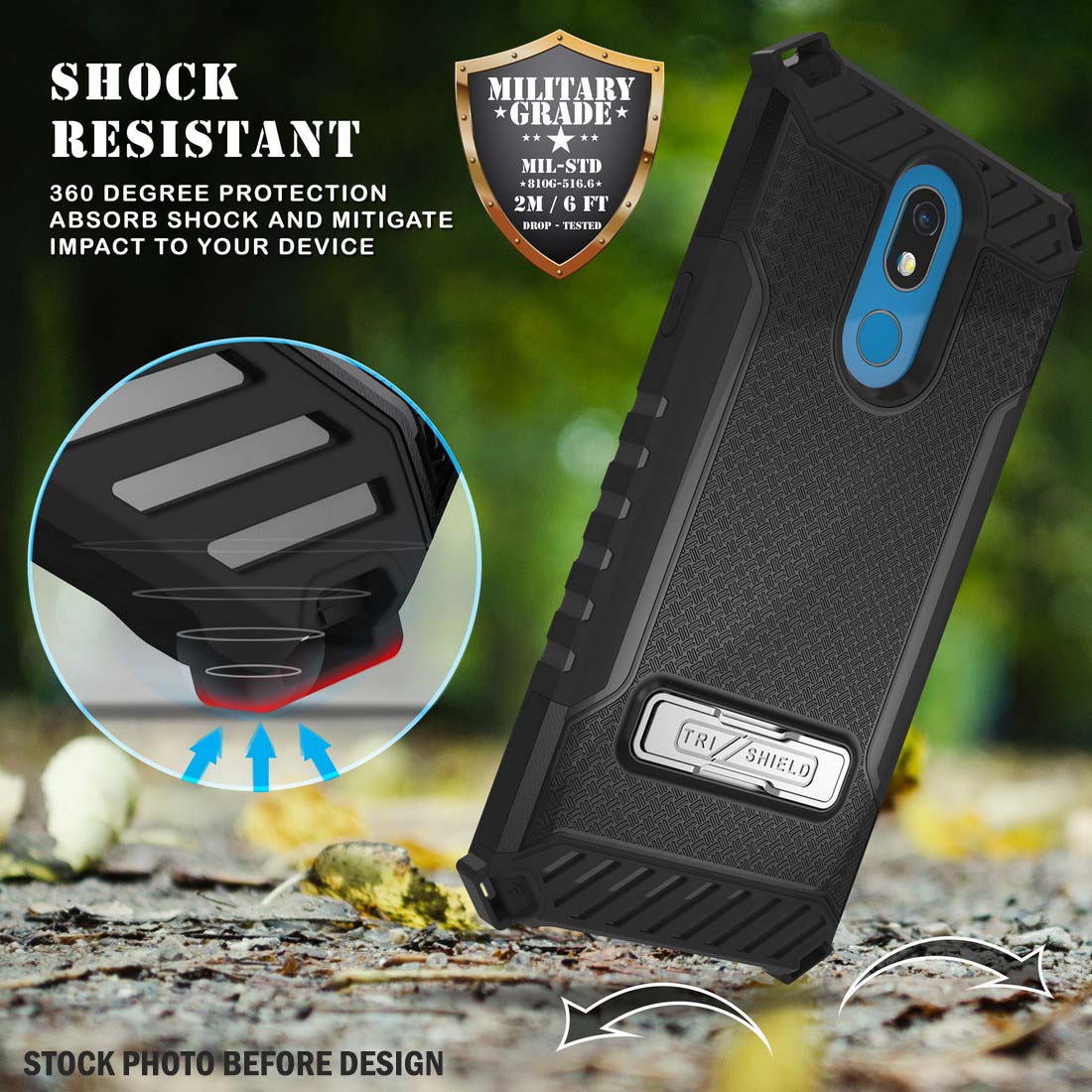 Rugged Tri-Shield Case + Belt Clip for LG Xpression Plus 2 - Adorable Animals - Picture 8 of 46