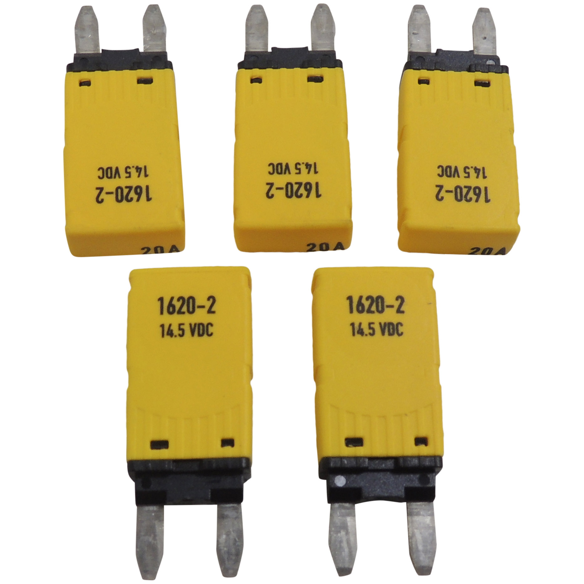 1620-2 Automotive Circuit Breaker 5-Pack of E-T-A 14.5 VDC 20 Amp