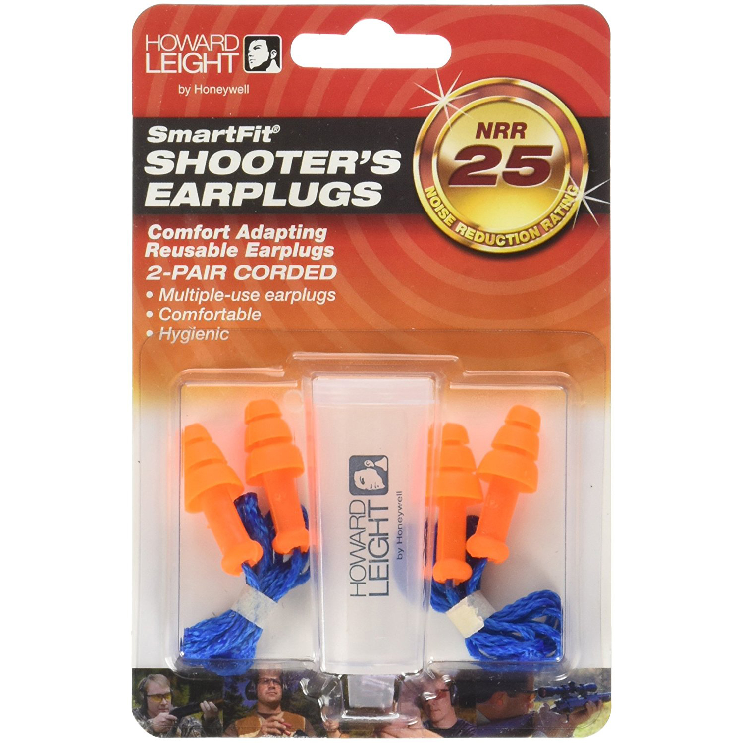 Howard Leight SmartFit Ear Plug, Noise Reduction Rating 25 Detachable