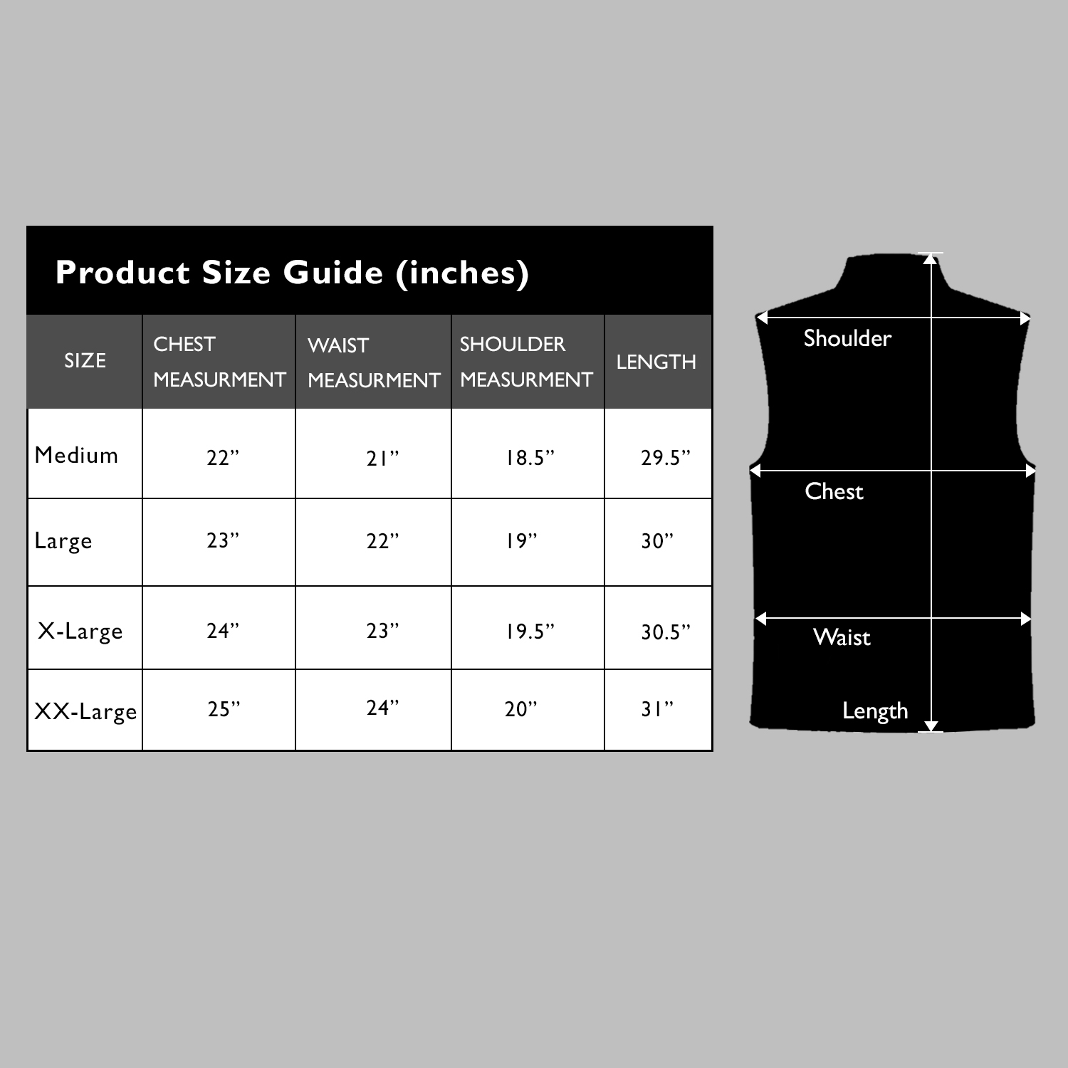 Men's Full Zip Warm Outerwear Packable Puffer Vest Jacket