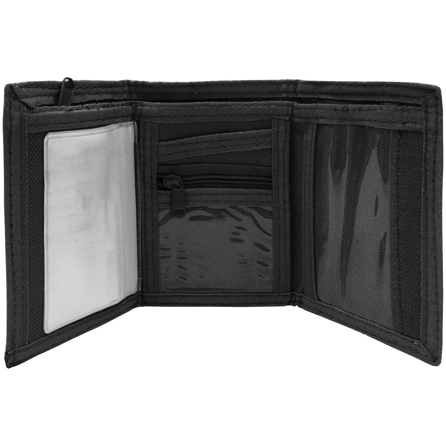 Every Day Carry Trifold Men's ID Card Holder Nylon Wallet with Zippered