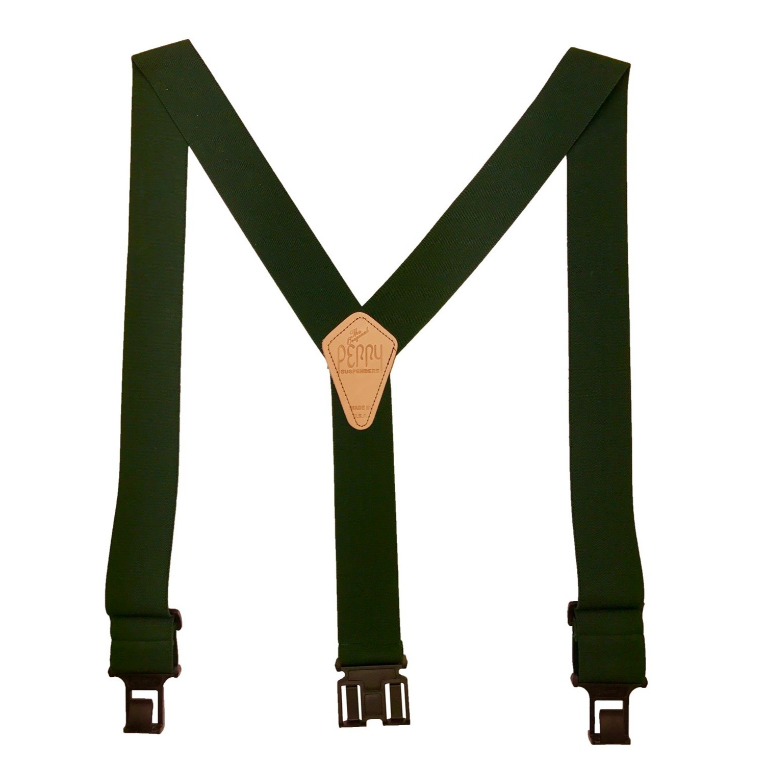 Perry Hook-On Belt Suspenders Small - The Original - Hunter - 2"W x 42"L - Picture 3 of 3