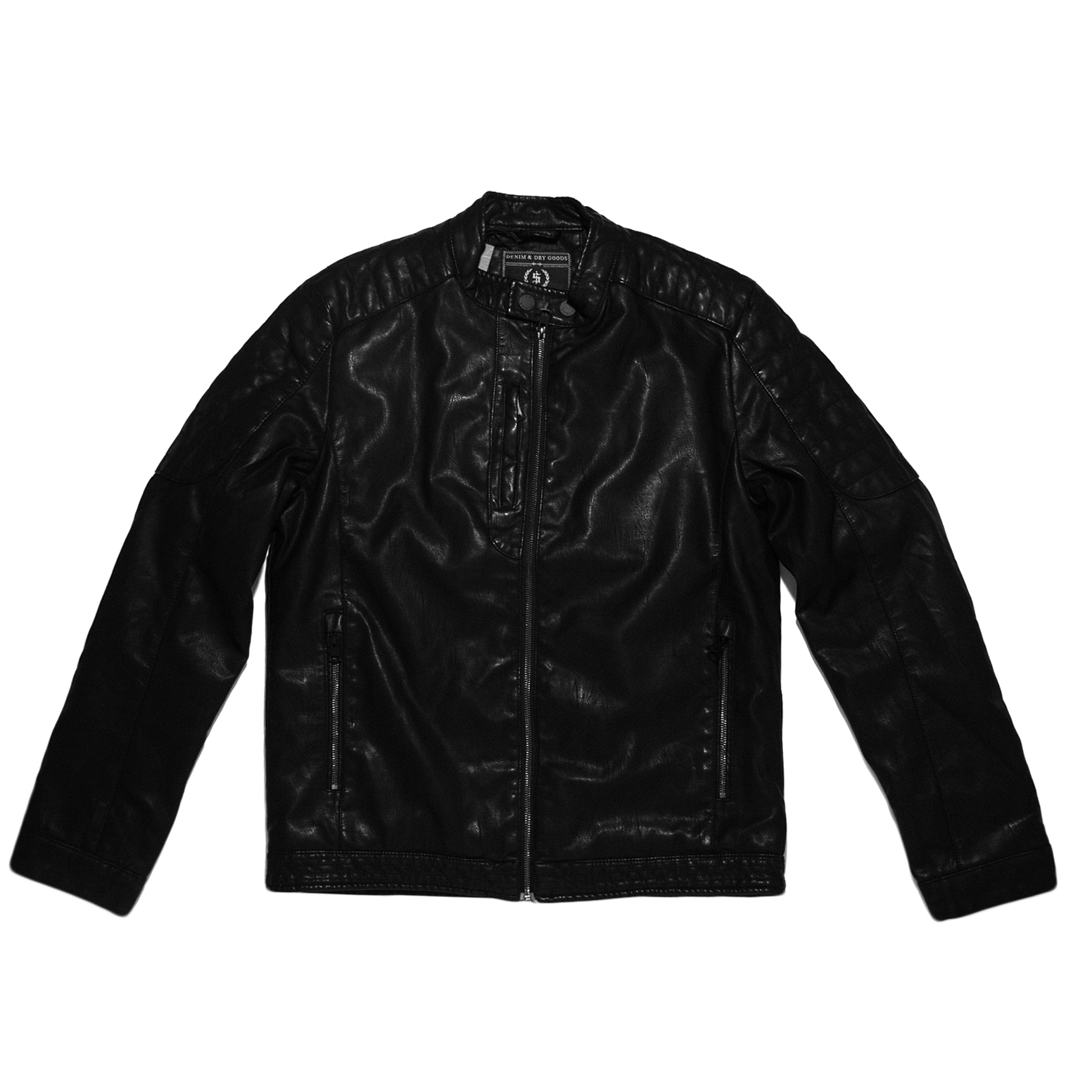 indigo leather jacket