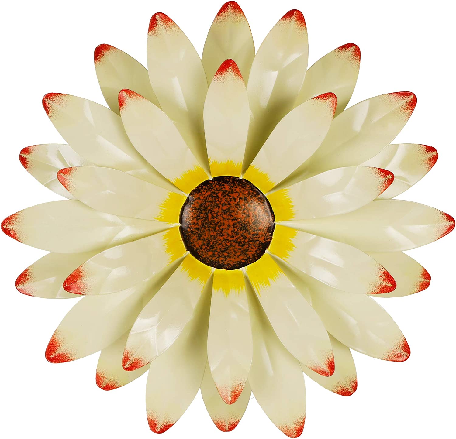 Handmade 12″ Metal Flower In/Outdoor Wall Hanging Modern Sculpture Decor Art