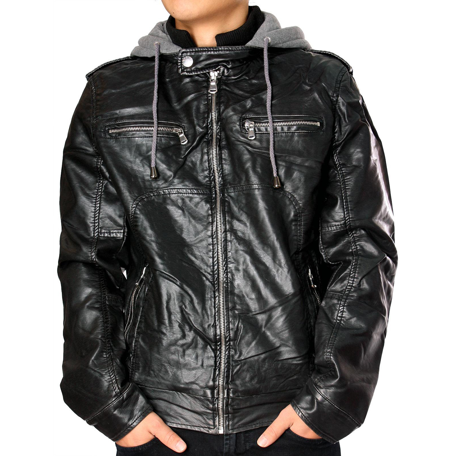 designer faux leather jacket