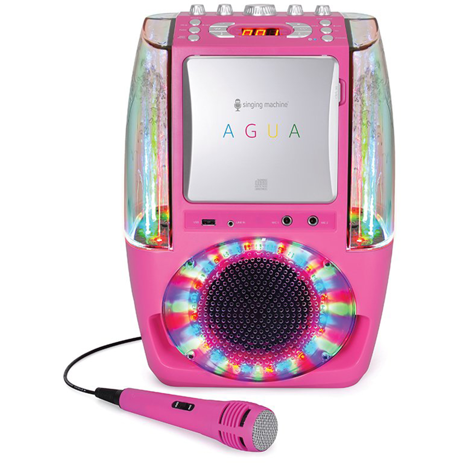 Singing Machine Agua SML605 At Home Karaoke System w/ LED Disco Lights