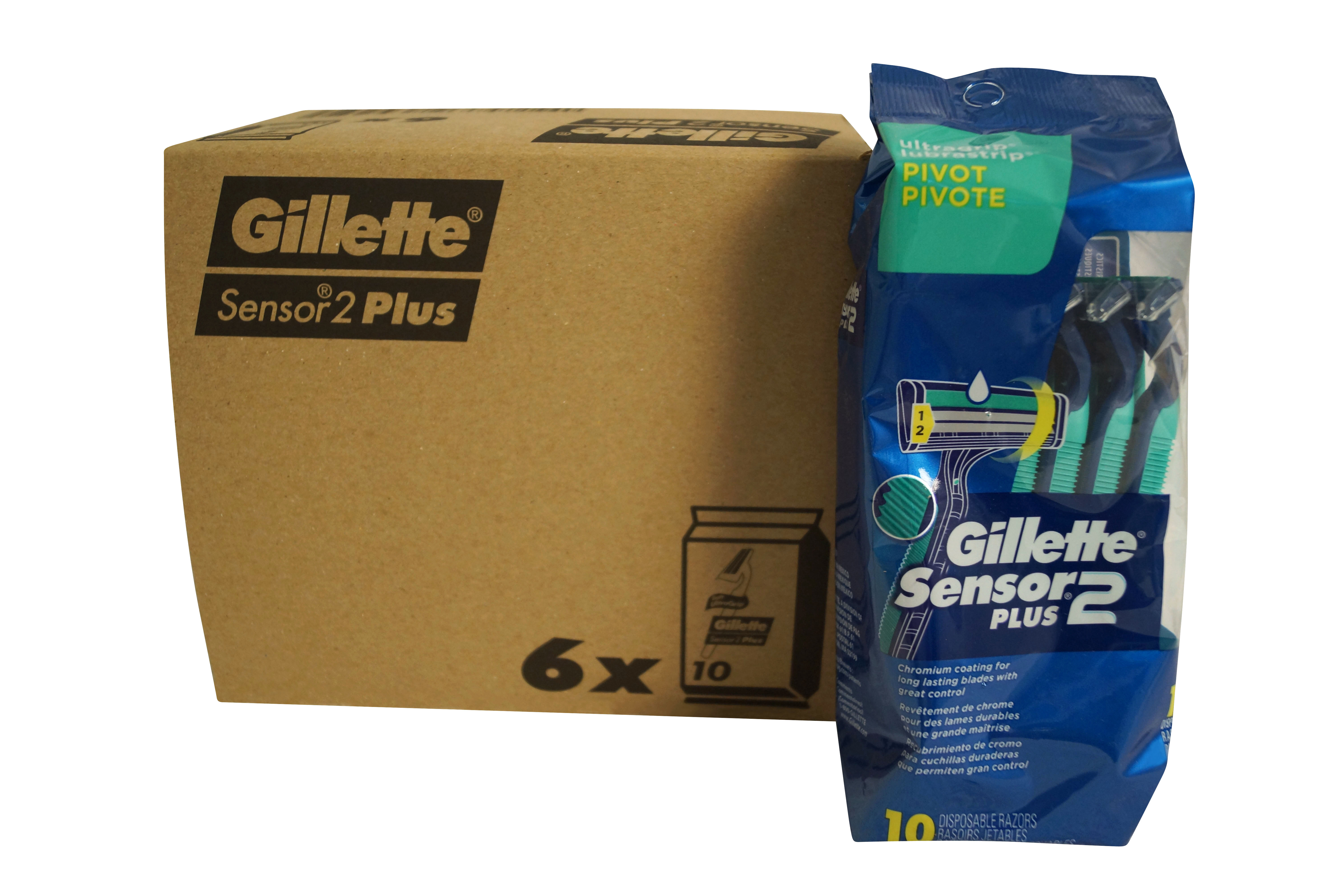 Gillette Sensor 2 Disposable Razors Lubrastrip Pivot 6 10 ct Set
