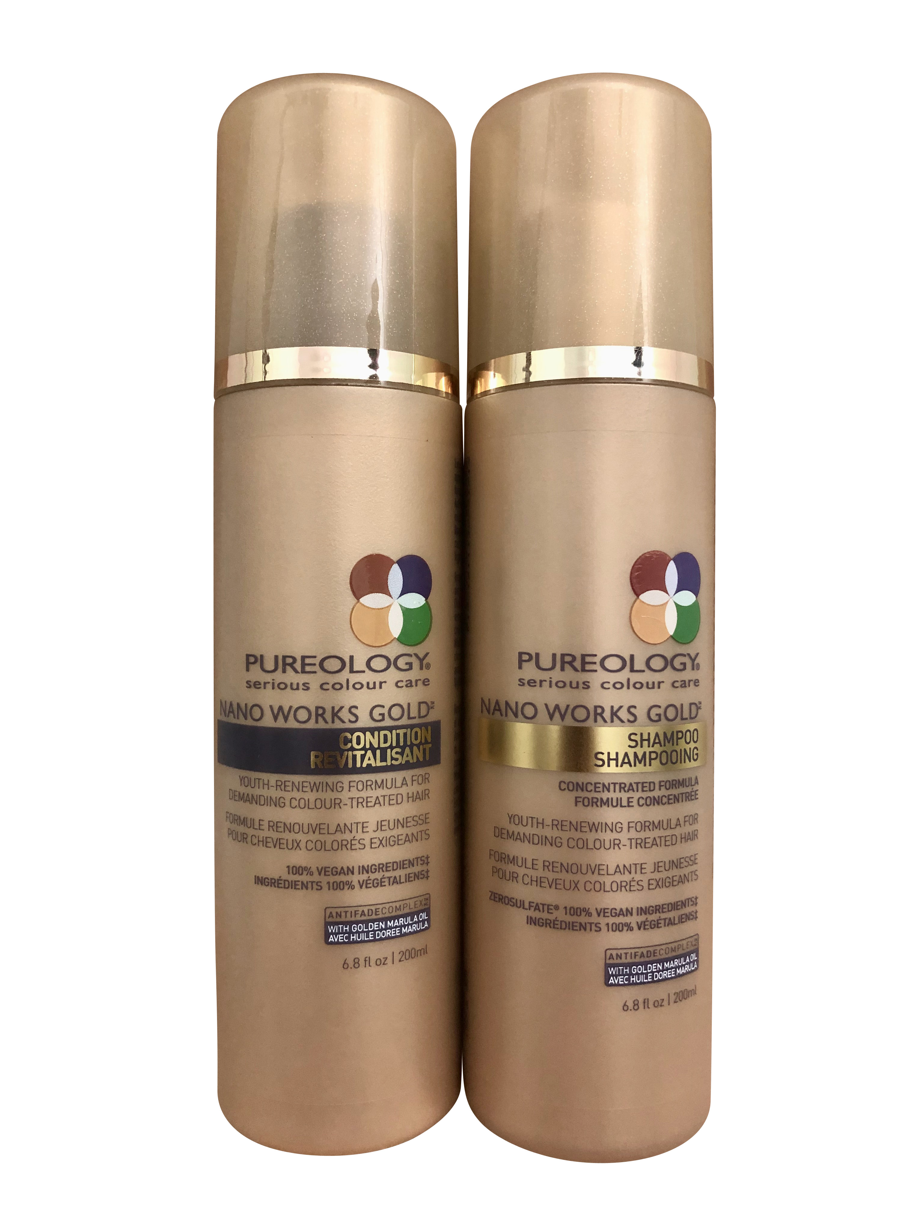 Pureology Nano Works Gold Shampoo & Conditioner Damaged Color Teated