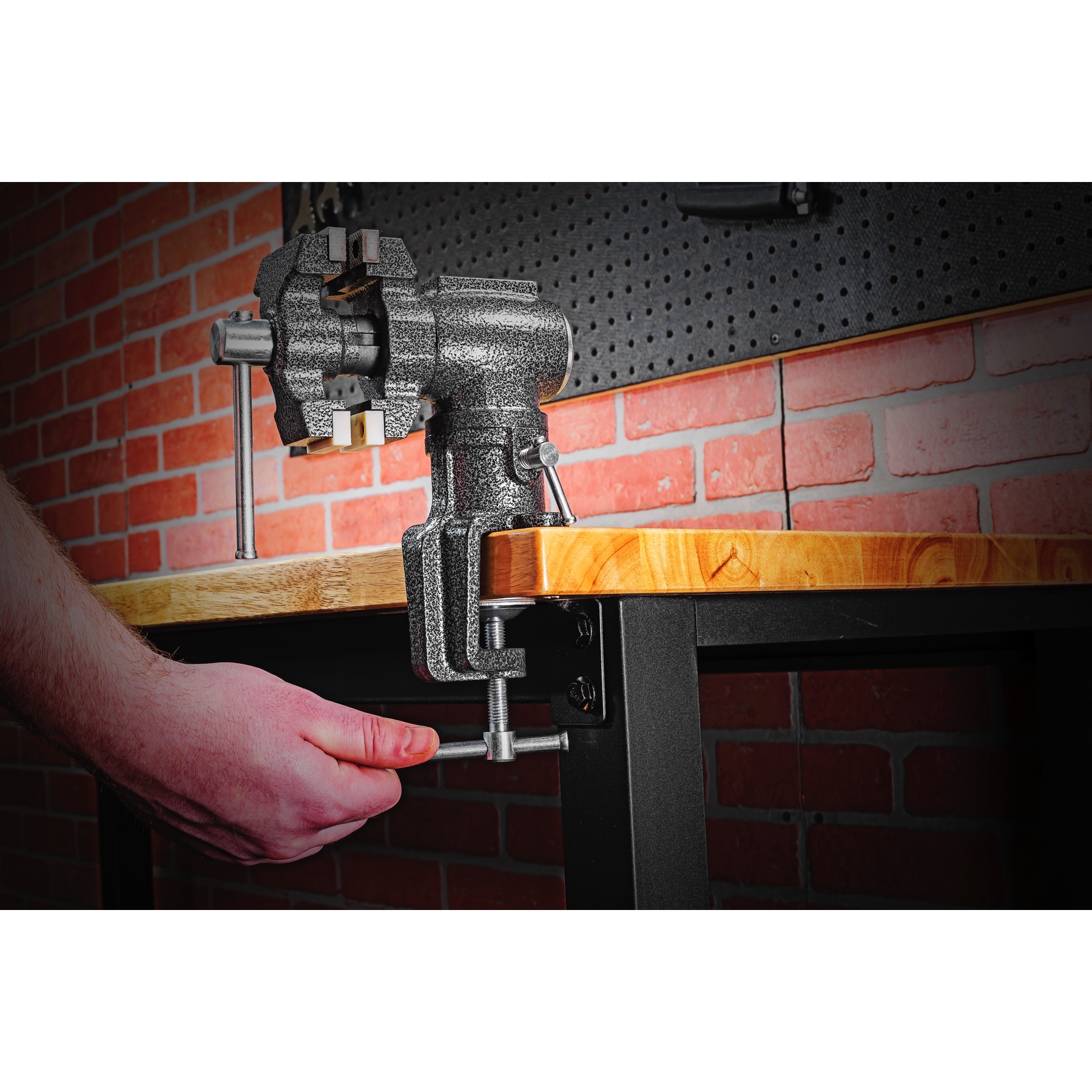 Toolsmith 21/2" 2" Jaw Clampon Vise Swivels and Rotates 360 Degrees
