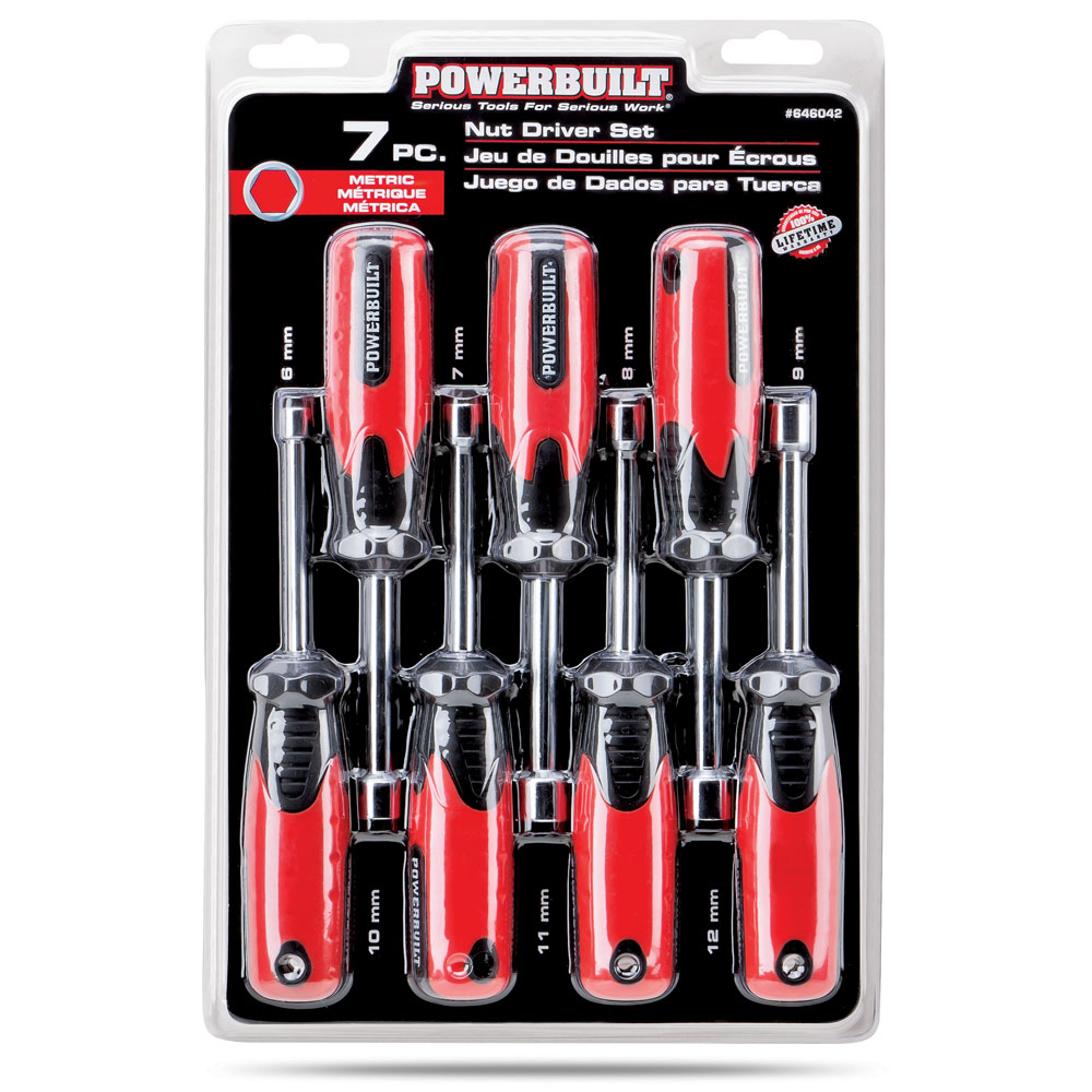 Powerbuilt 7 Piece Metric Nut Driver Set, 7 to 12mm, 646042 eBay