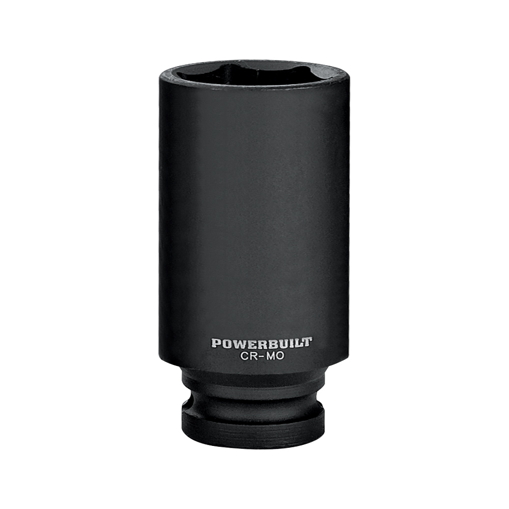 Powerbuilt 1/2Inch Drive 11/4Inch 6 Point Deep Well Impact Socket