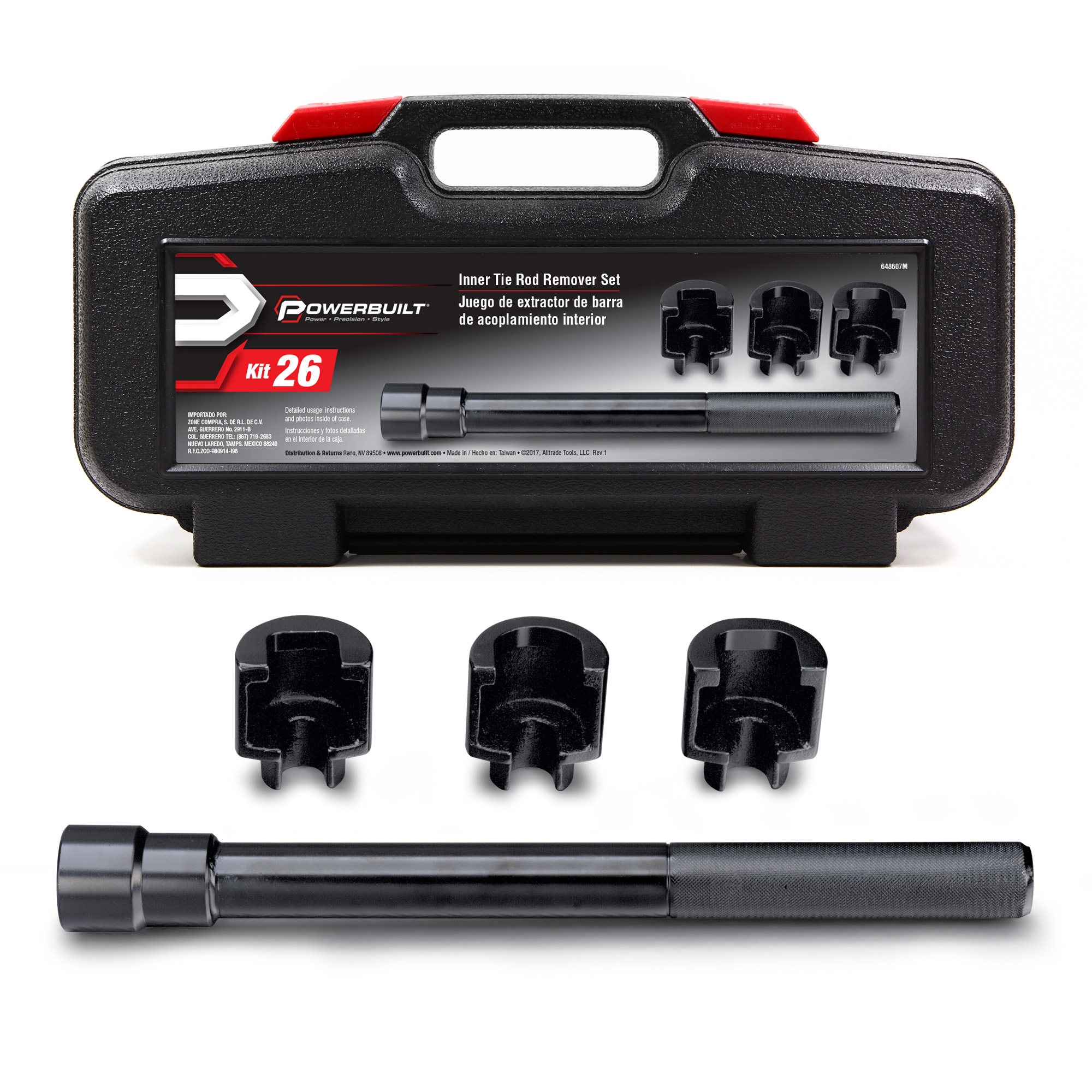 Powerbuilt Inner Tie Rod Remover Tool Ford, GM, Chrysler Rack & Pinion