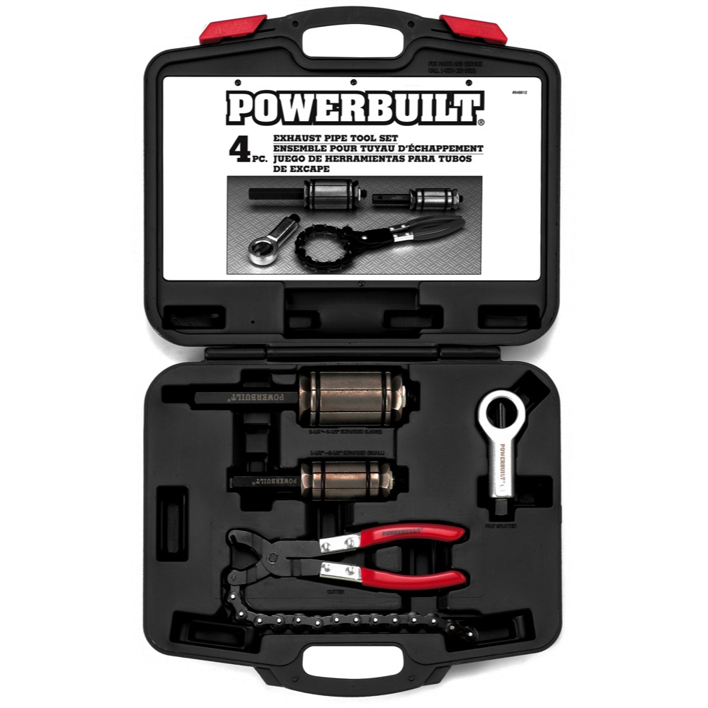 Powerbuilt 4 Piece Exhaust Pipe Cutter and Expander Tool Kit 648612