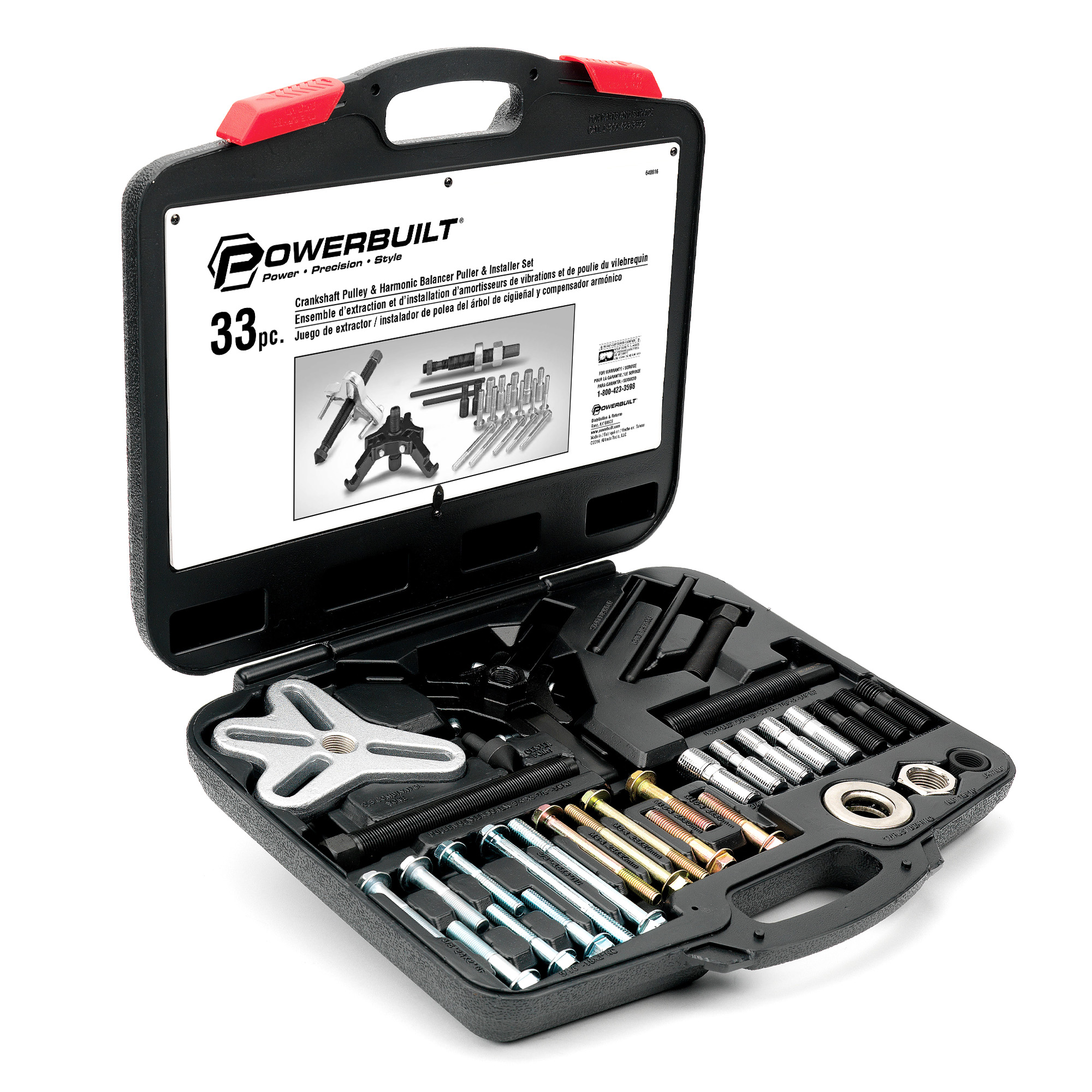 Powerbuilt 33 Piece Harmonic Balance Puller and Pulley Installer Kit