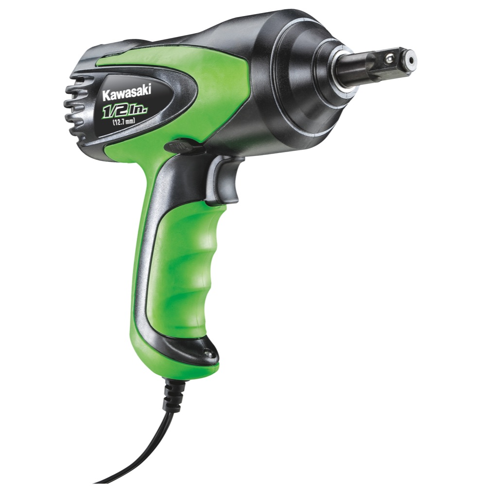 Kawasaki 12 Volt Impact Wrench with 2 Lug Socket, Cigarette Lighter