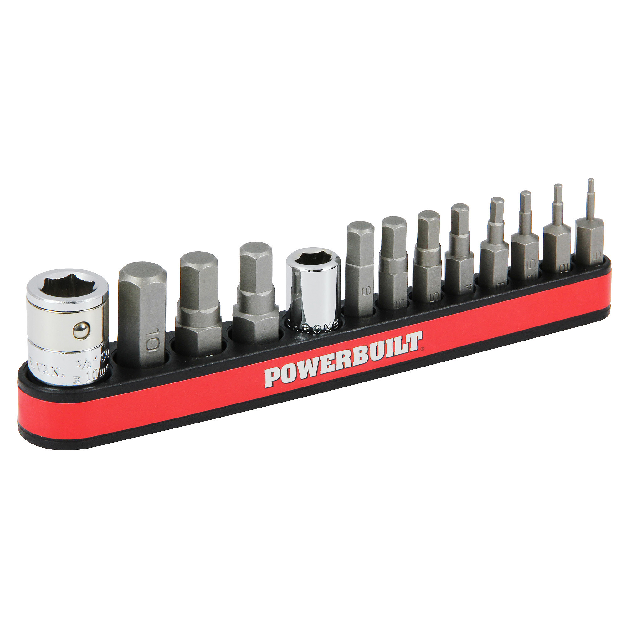 Powerbuilt 13 Piece Metric Hex Screwdriver Bit Set with Bit