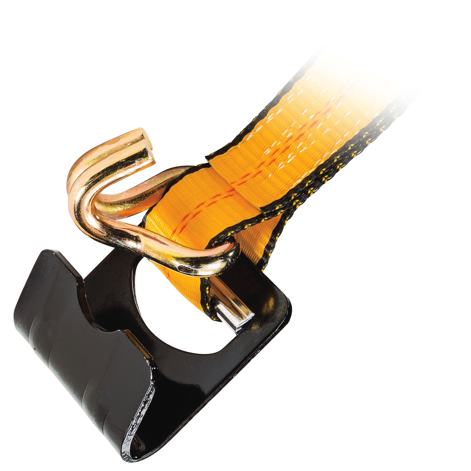 Cat 2in1 Dual Hook Flat + JHook 27 ft. x 2 in. Truck Tie Down Strap