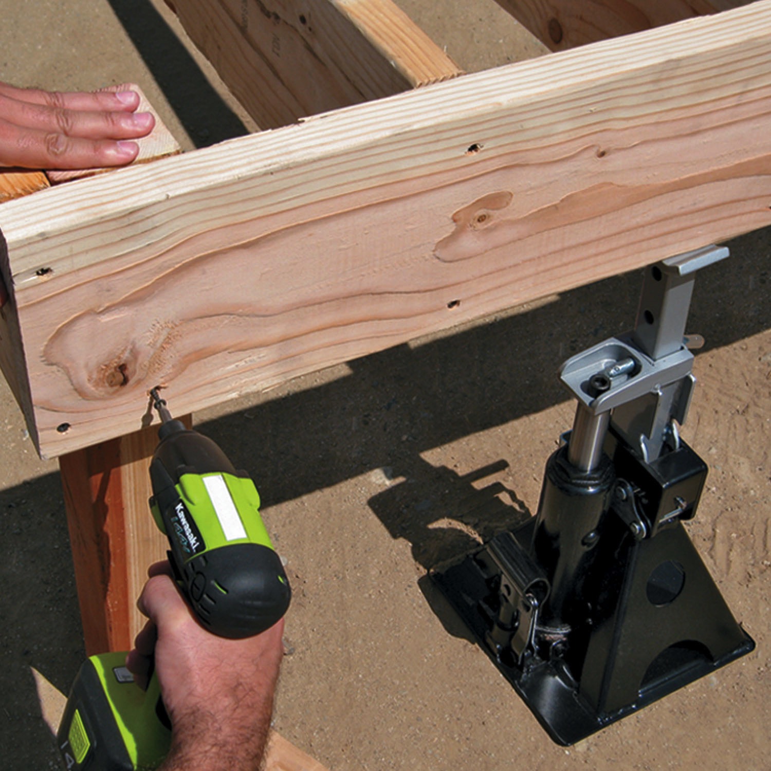 Powerbuilt 3 Ton AllinOne Bottle Jack / Jack Stand 11 to 21 in. Range