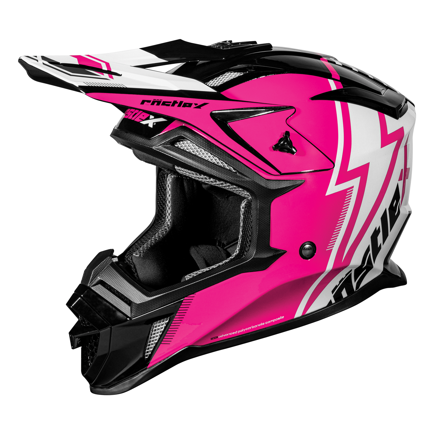Adult Castle X MX Helmet Off Road ATV UTV CX200 JOLT DOT Approved - Picture 9 of 17
