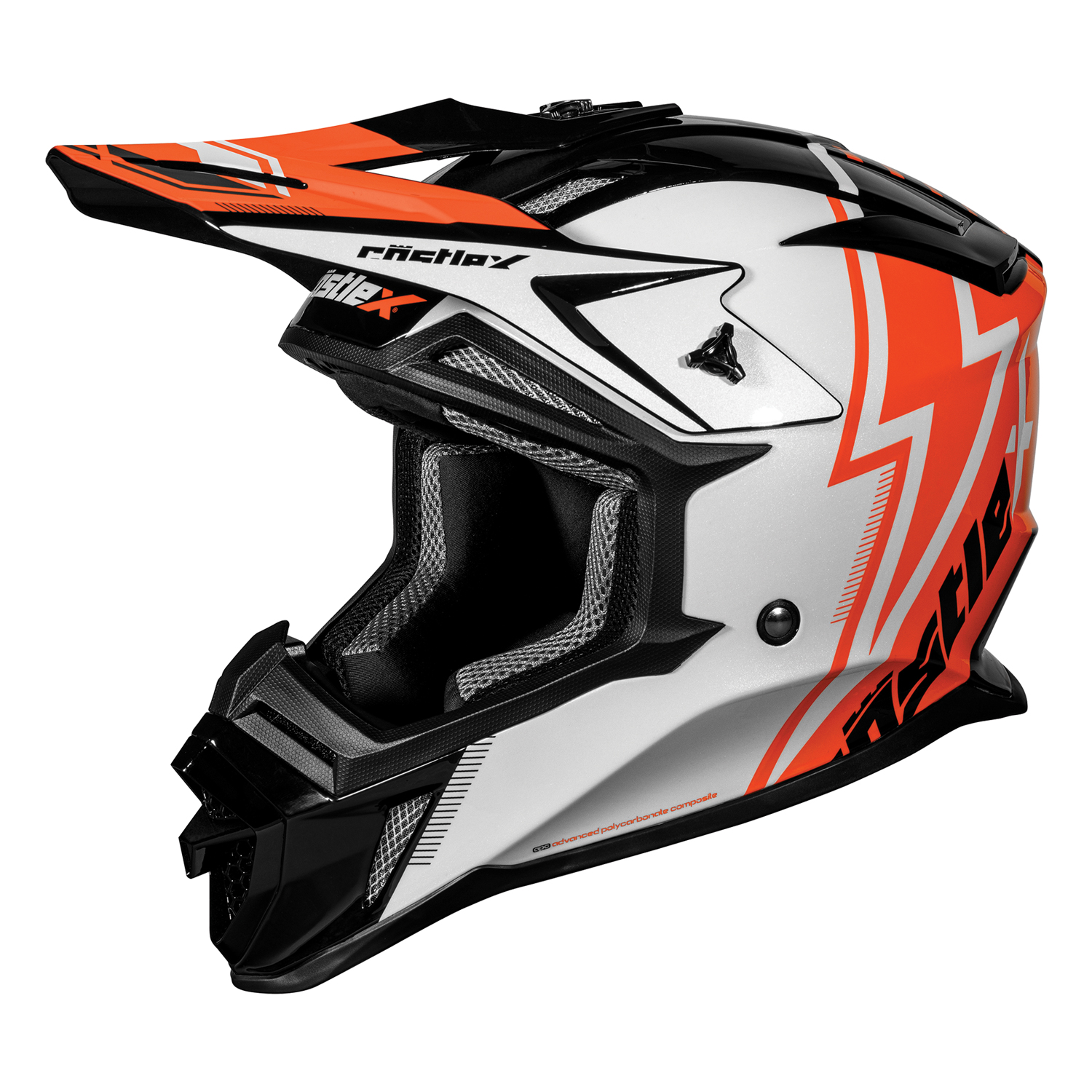 Adult Castle X MX Helmet Off Road ATV UTV CX200 JOLT DOT Approved - Picture 3 of 17