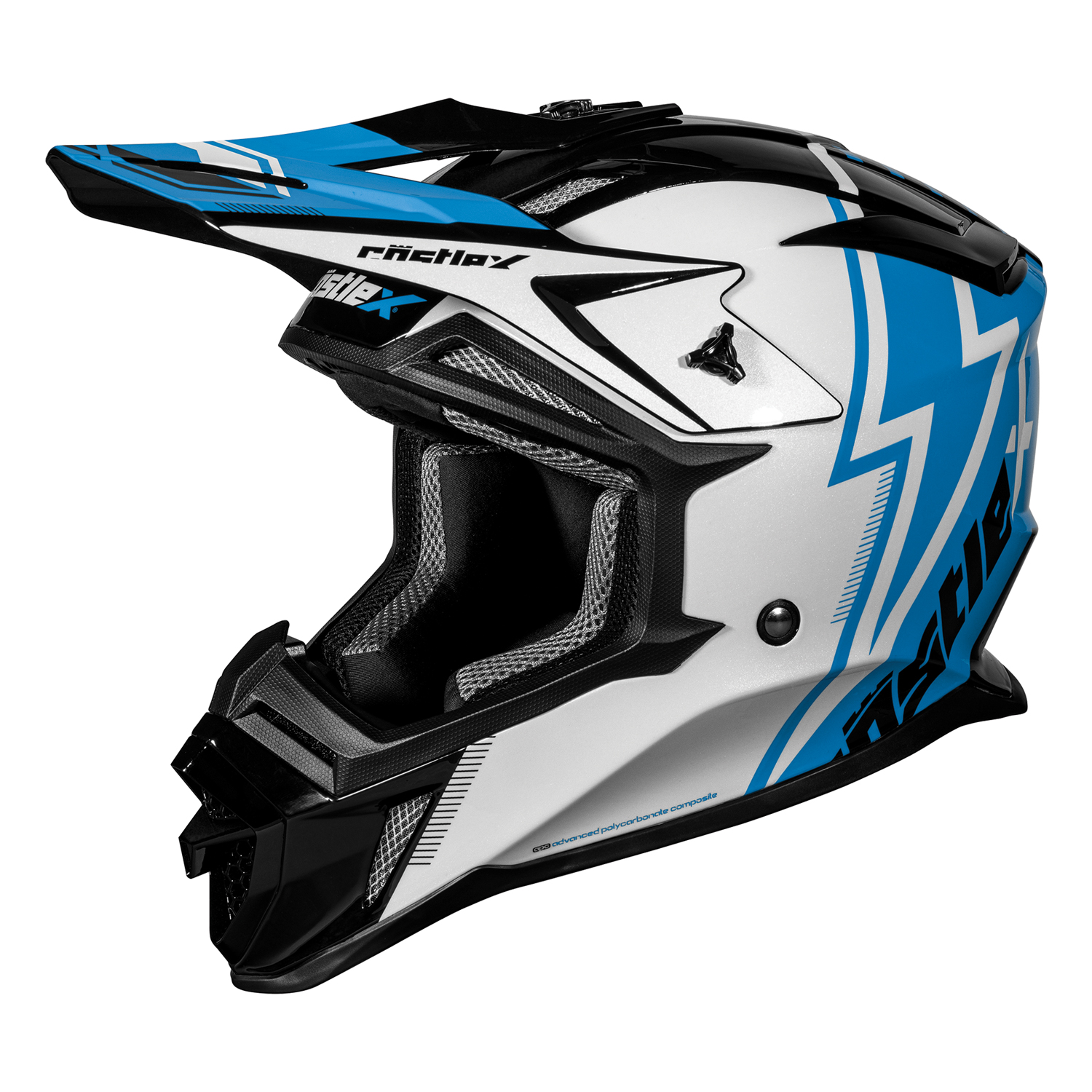 Adult Castle X MX Helmet Off Road ATV UTV CX200 JOLT DOT Approved - Picture 12 of 17