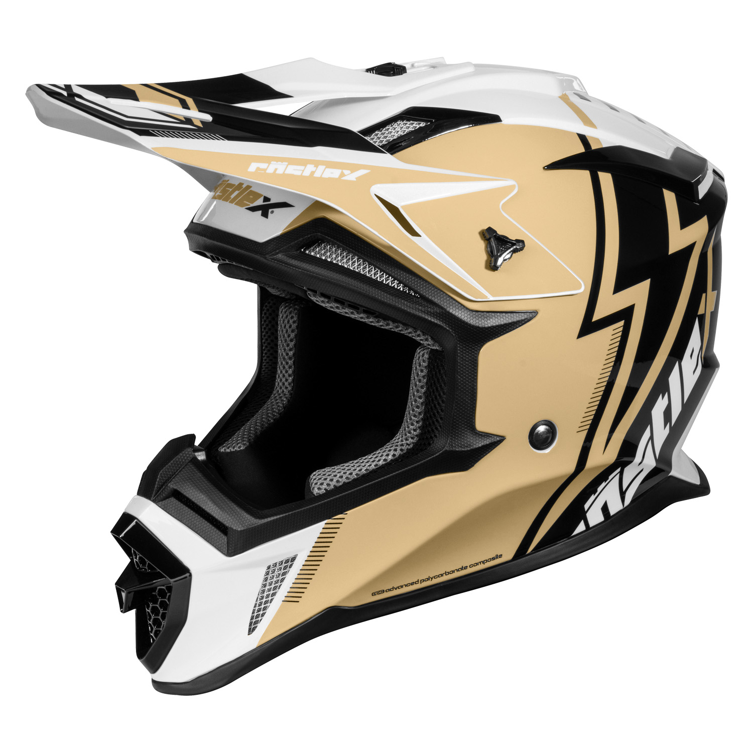 Adult Castle X MX Helmet Off Road ATV UTV CX200 JOLT DOT Approved - Picture 15 of 17