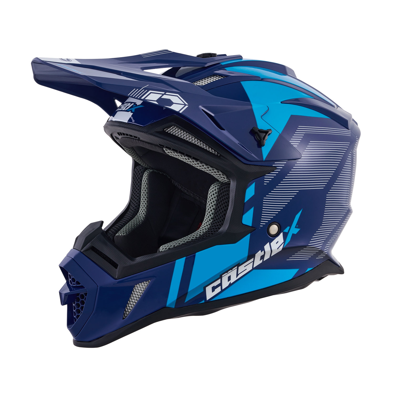 Adult Castle X MX Helmet Off Road ATV UTV Dirt Bike CX200 ONYX DOT