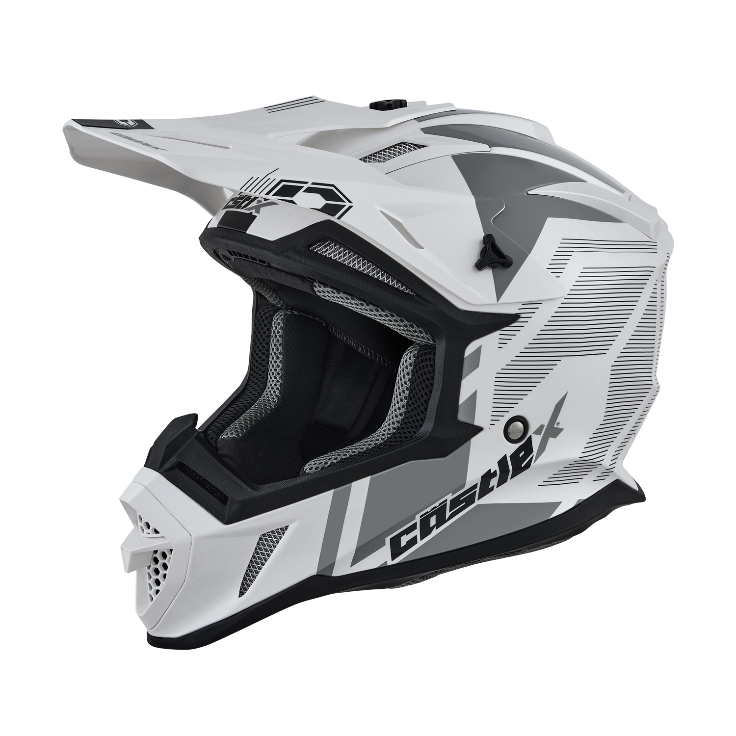 Adult Castle X MX Helmet Off Road ATV UTV Dirt Bike CX200 ONYX DOT
