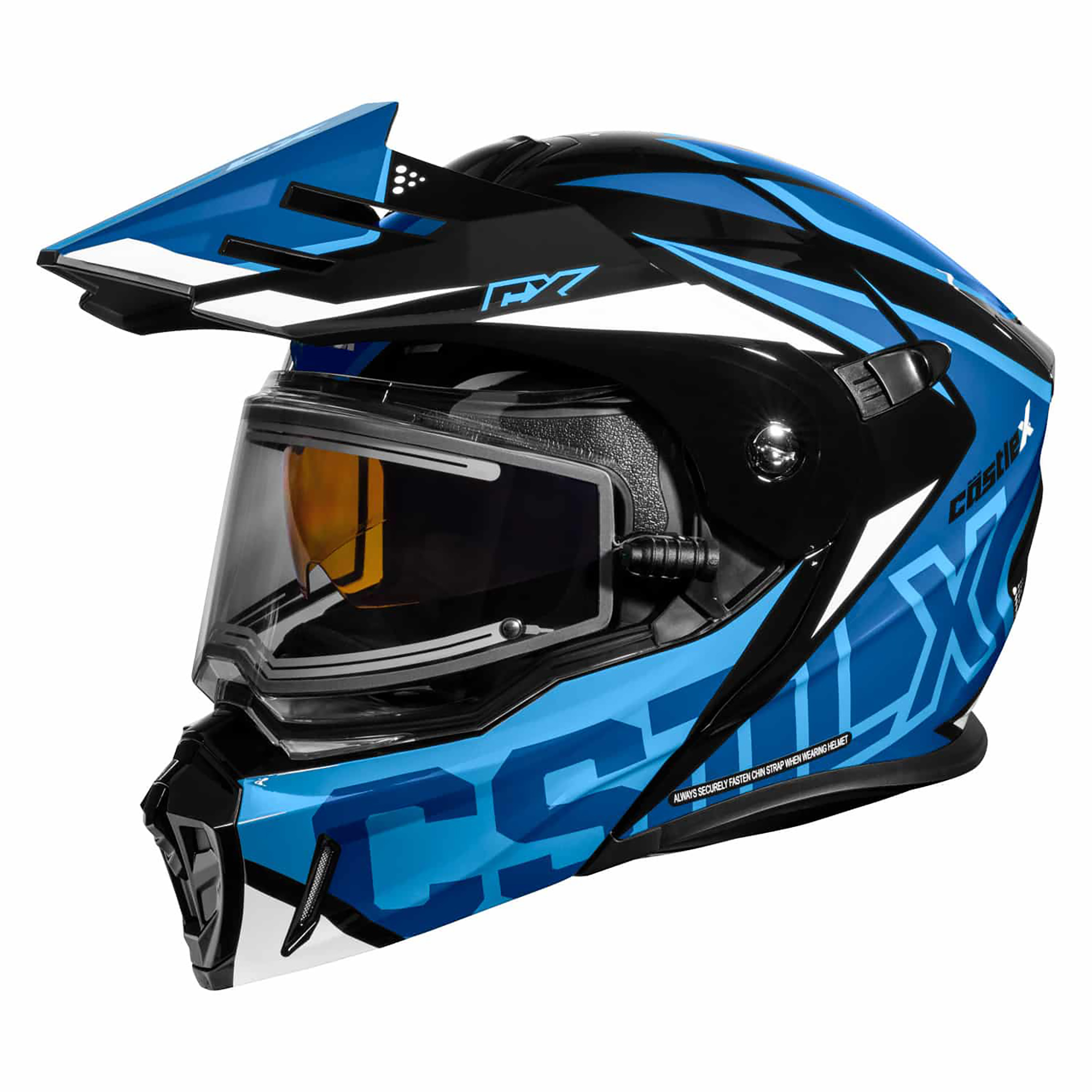 Adult Castle X CX950 V2 Dual Sport Modular Snowmobile Helmet Heated Shield - Picture 31 of 64