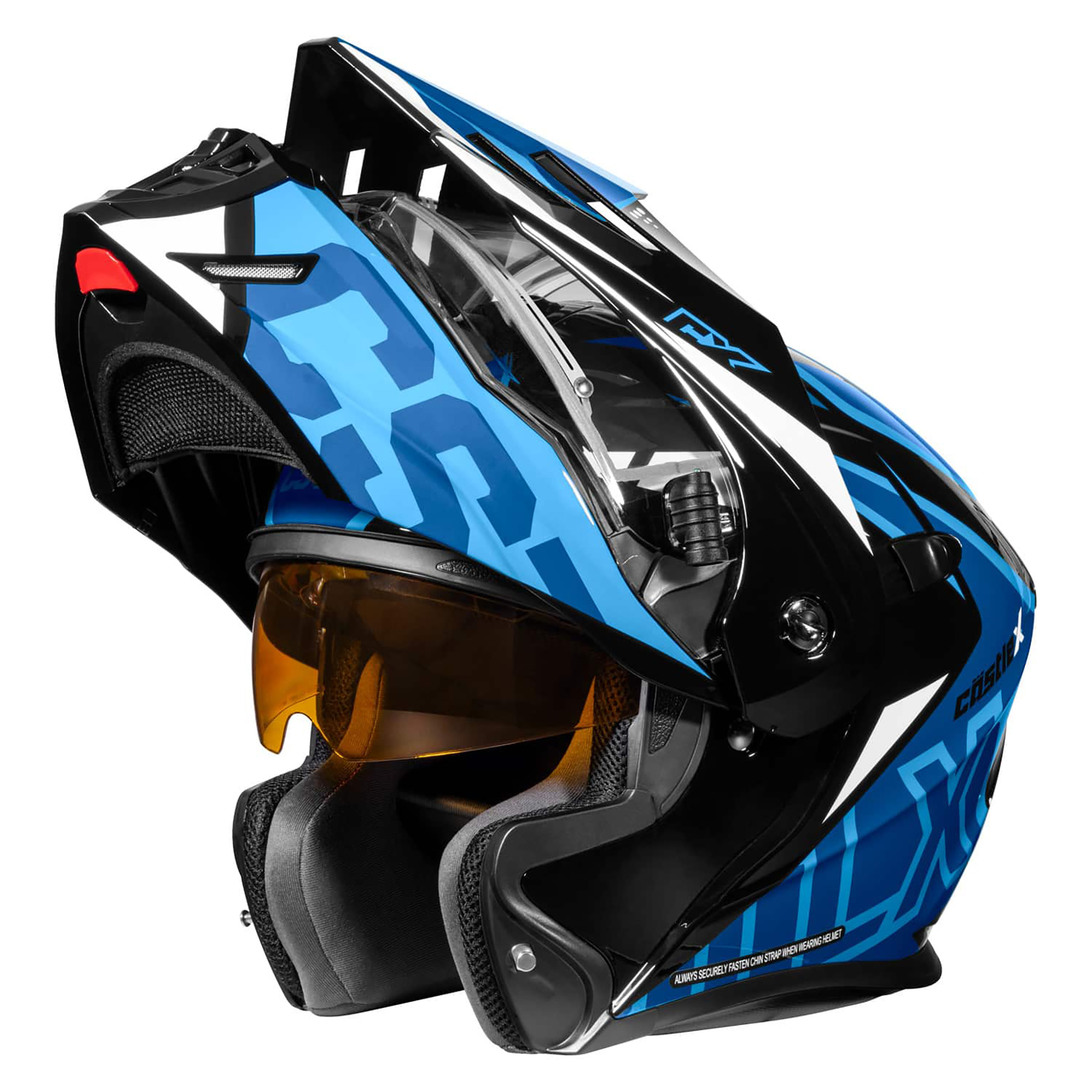 Adult Castle X CX950 V2 Dual Sport Modular Snowmobile Helmet Heated Shield - Picture 32 of 64