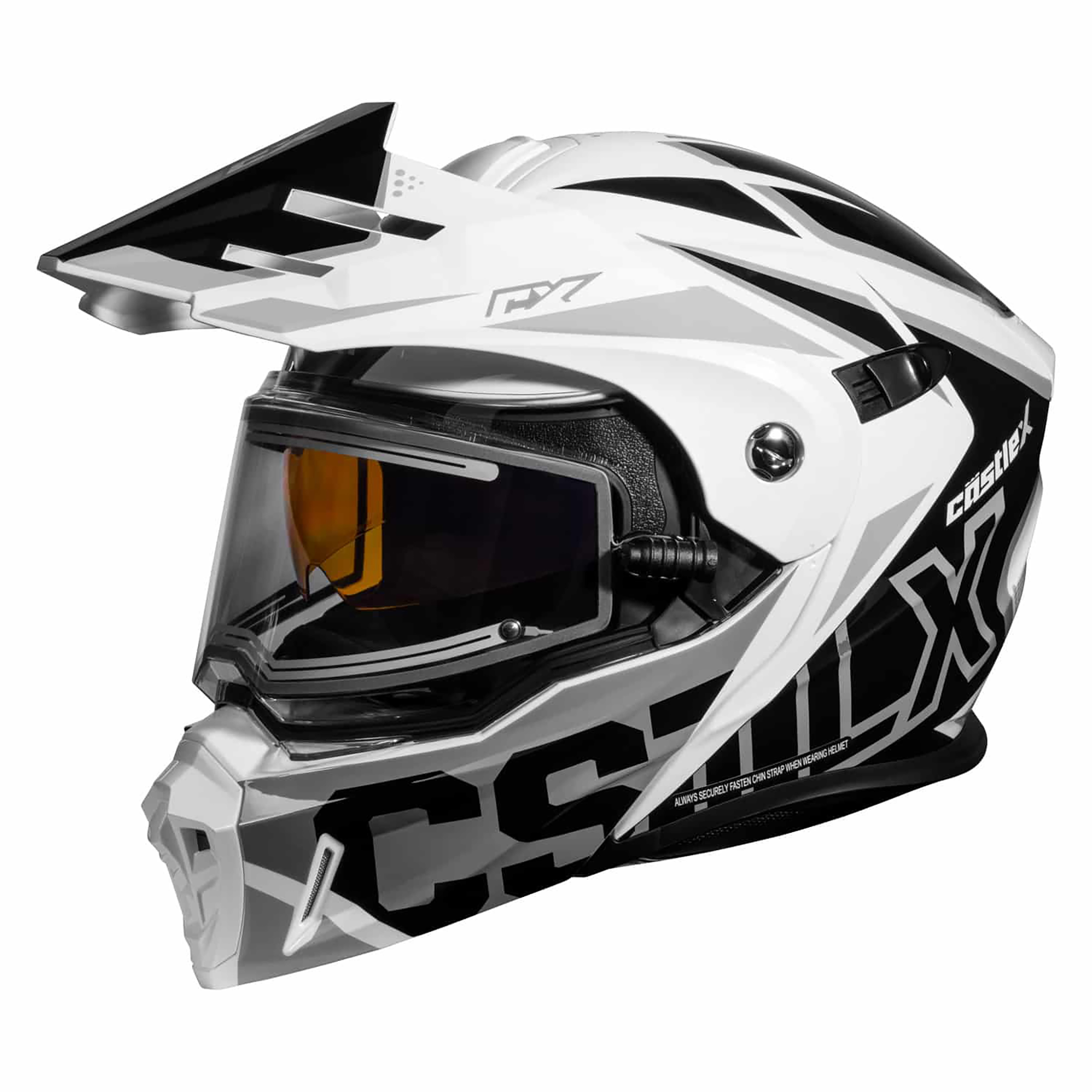Adult Castle X CX950 V2 Dual Sport Modular Snowmobile Helmet Heated Shield - Picture 39 of 64