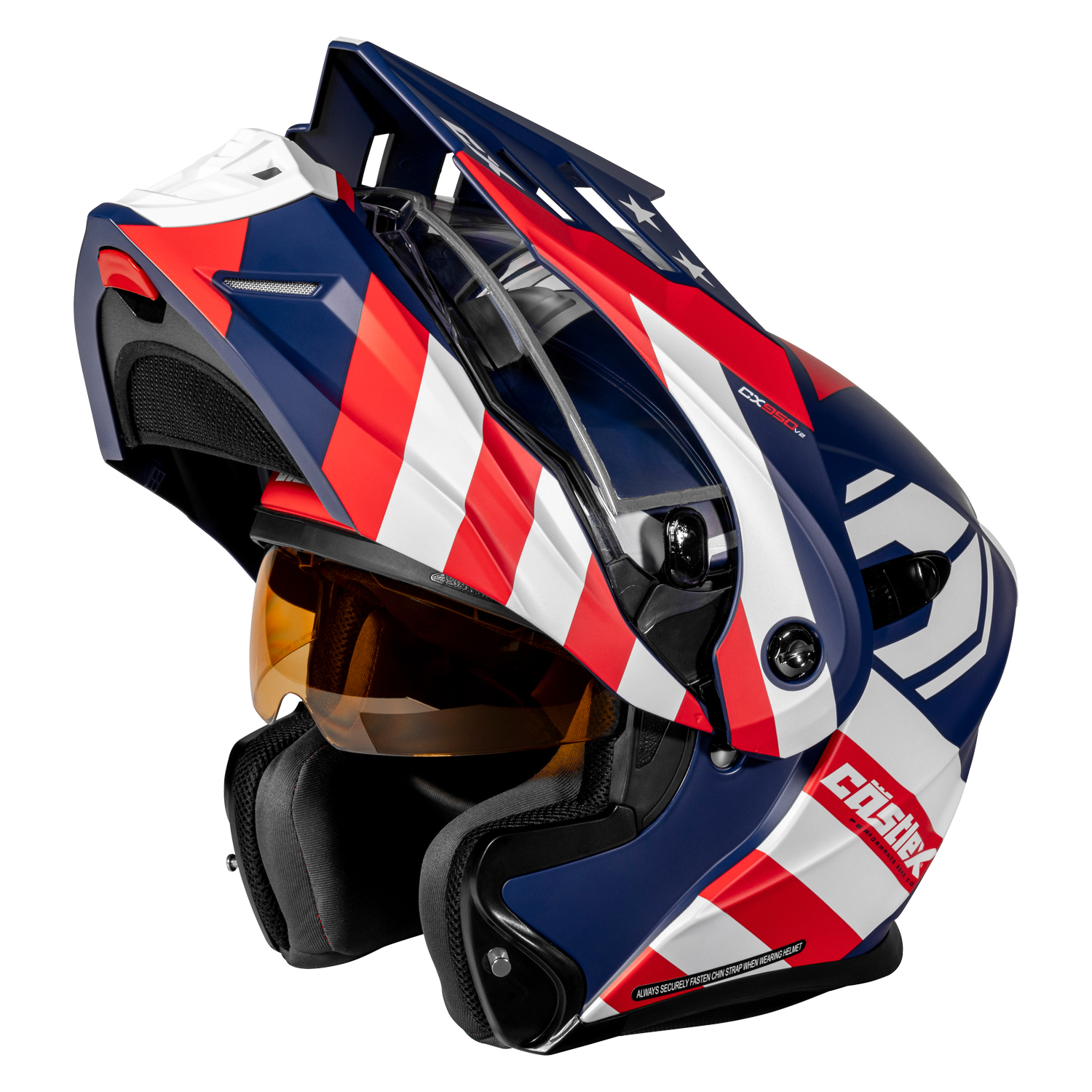 Adult Castle X CX950 V2 Dual Sport Modular Snowmobile Helmet Dual Lens Shield - Picture 30 of 54