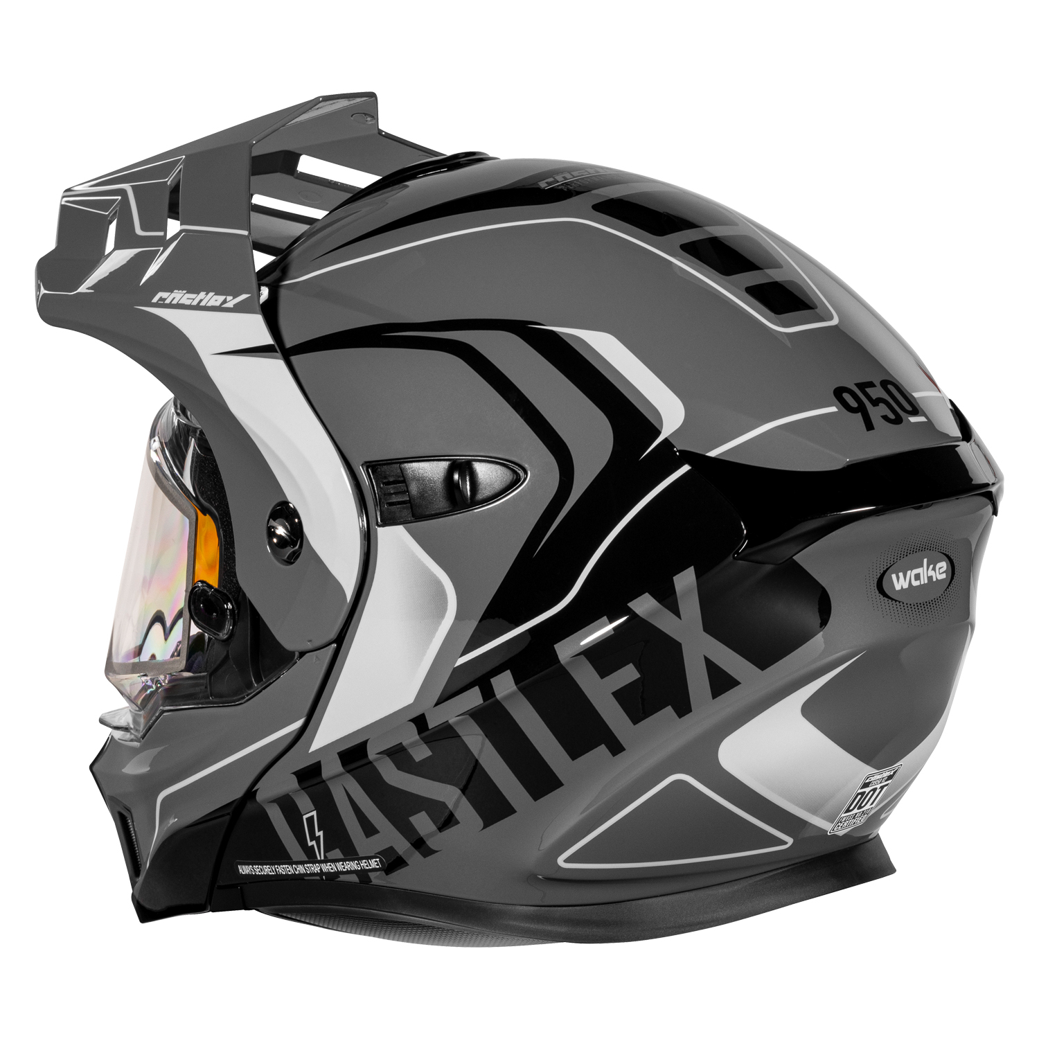 Adult Castle X CX950 V2 Dual Sport Modular Snowmobile Helmet Dual Lens Shield - Picture 39 of 54