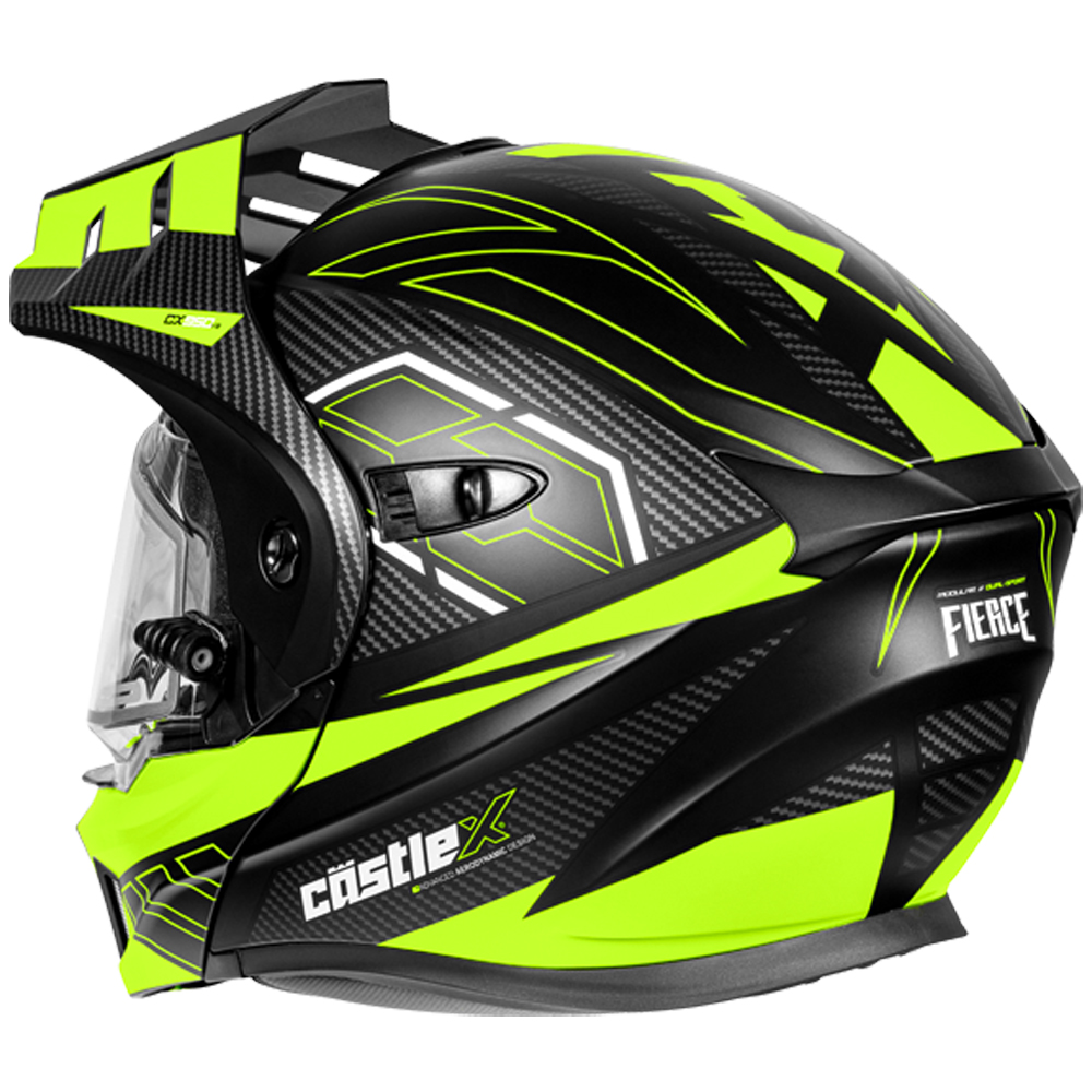 Adult Castle X CX950 V2 Dual Sport Modular Snowmobile Helmet Dual Lens Shield - Picture 13 of 54