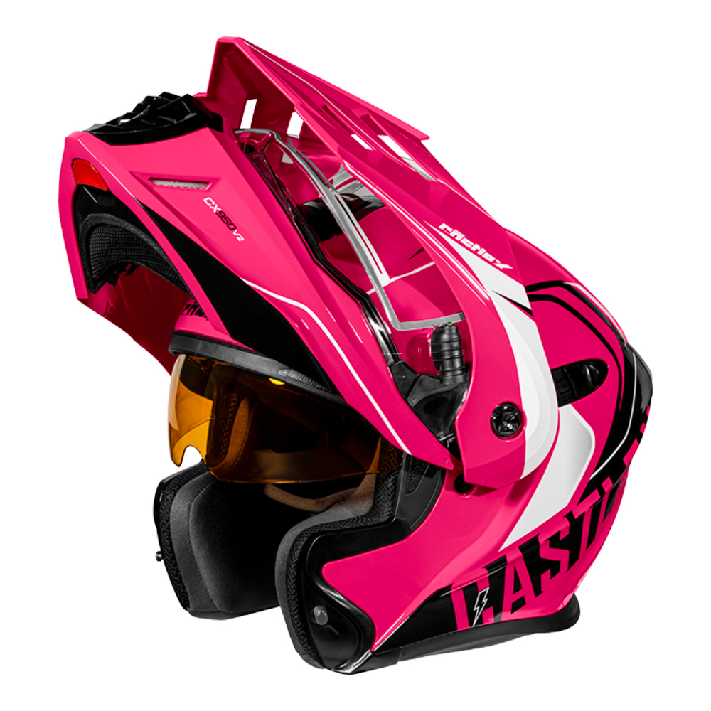 Adult Castle X CX950 V2 Dual Sport Modular Snowmobile Helmet Dual Lens Shield - Picture 46 of 54
