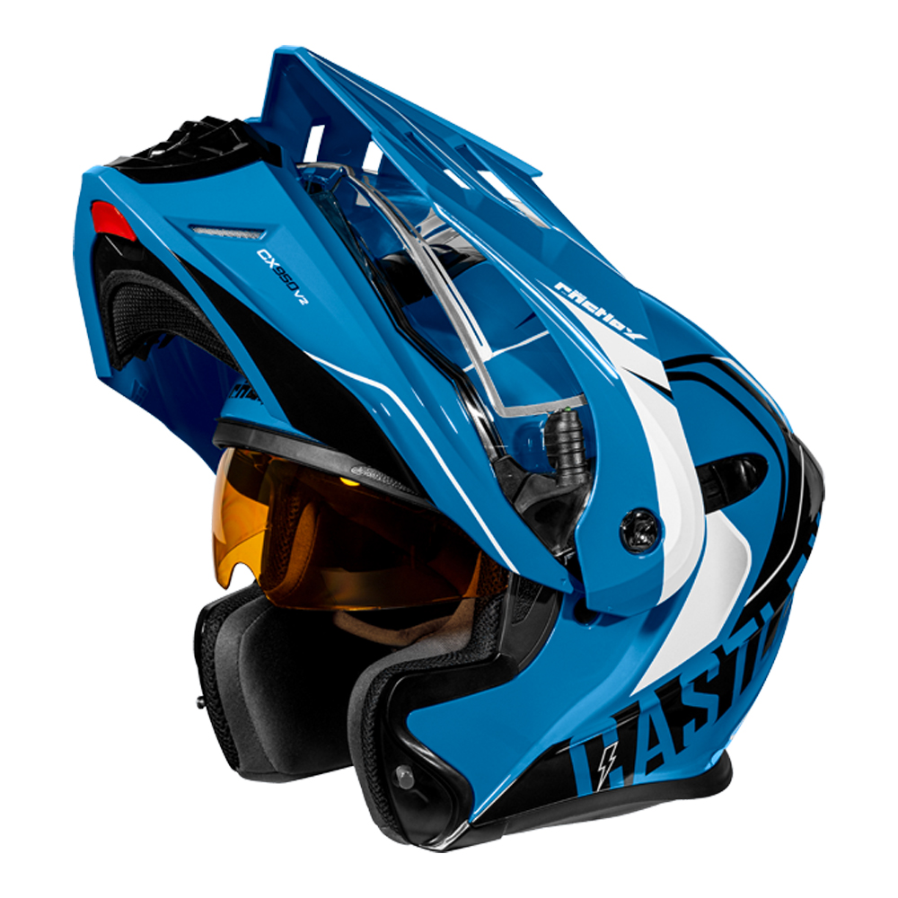 Adult Castle X CX950 V2 Dual Sport Modular Snowmobile Helmet Dual Lens Shield - Picture 50 of 54