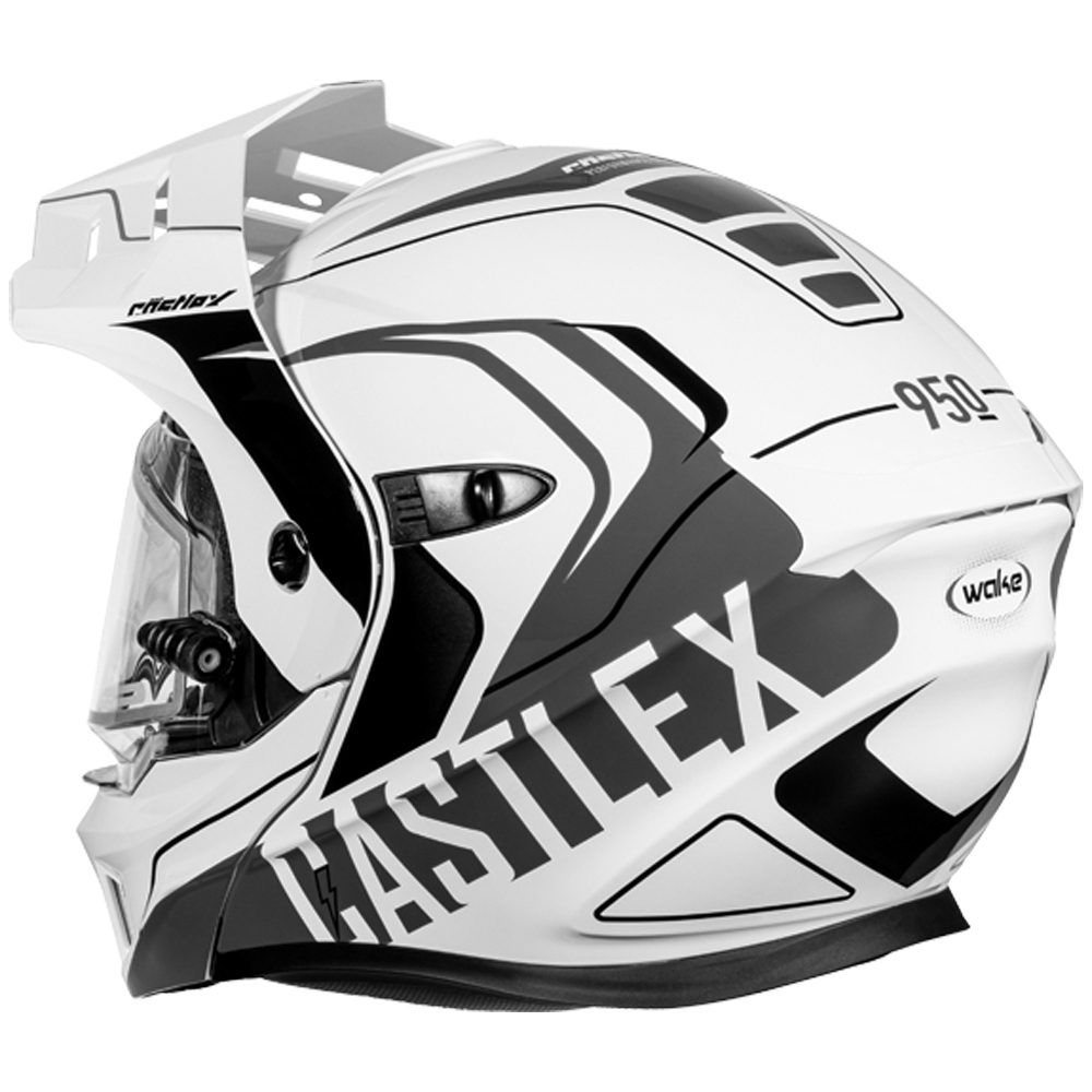Adult Castle X CX950 V2 Dual Sport Modular Snowmobile Helmet Heated Shield - Picture 63 of 64