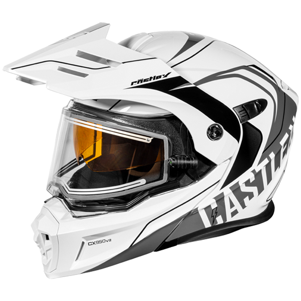 Adult Castle X CX950 V2 Dual Sport Modular Snowmobile Helmet Heated Shield - Picture 61 of 64