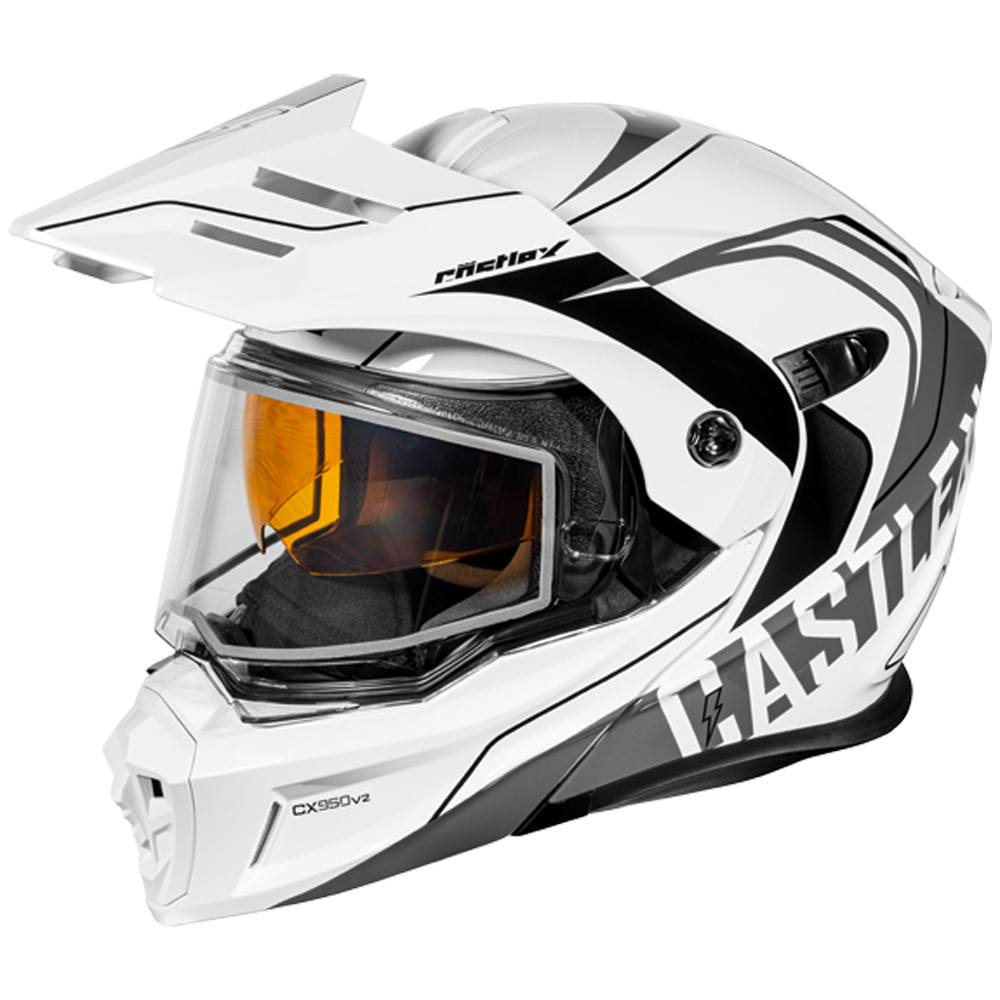 Adult Castle X CX950 V2 Dual Sport Modular Snowmobile Helmet Dual Lens Shield - Picture 53 of 54