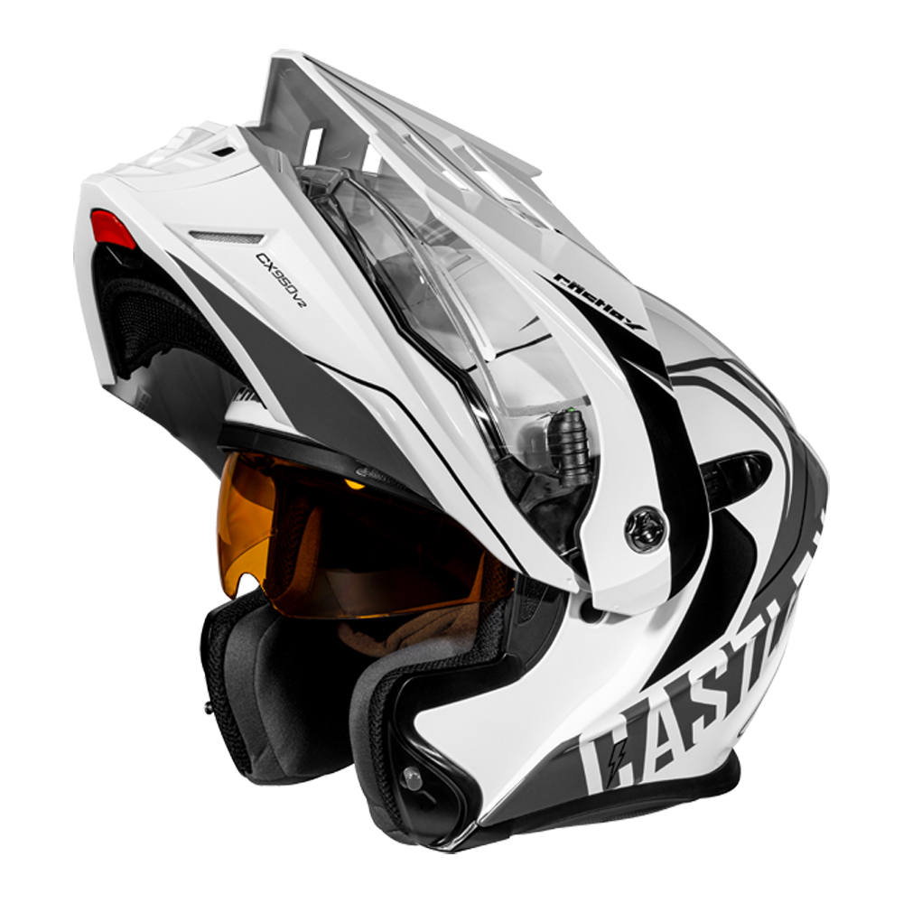 Adult Castle X CX950 V2 Dual Sport Modular Snowmobile Helmet Dual Lens Shield - Picture 54 of 54