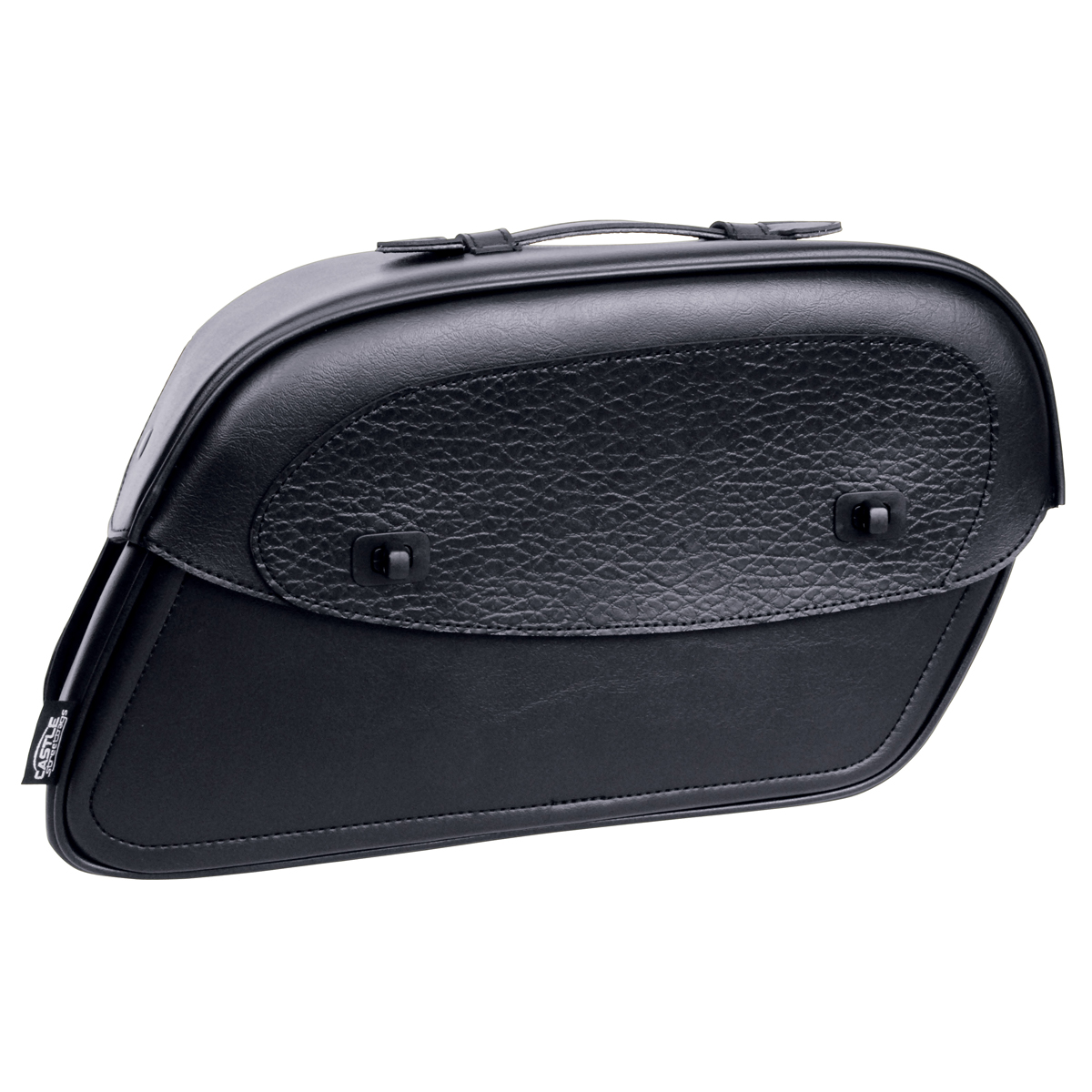 Castle Kickback Motorcycle Saddlebags Saddle Bags Pair Luggage PVC Leather