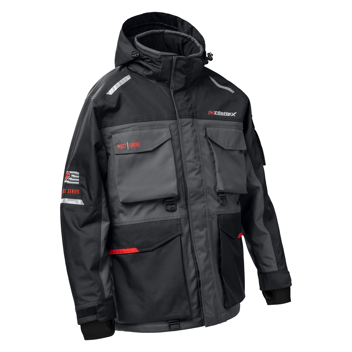 Men's Castle X Ice Fishing Jacket Winter Coat WEST SHORE Waterproof Insulated - Picture 5 of 8