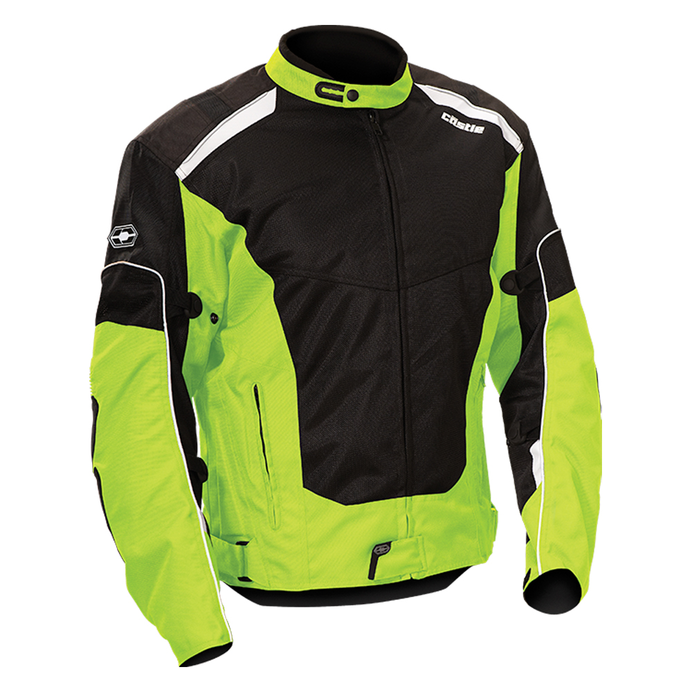 Mens Castle Turbine 2 Motorcycle Jacket Street Bike Riding Coat Removable Armor - Imagen 7 de 8