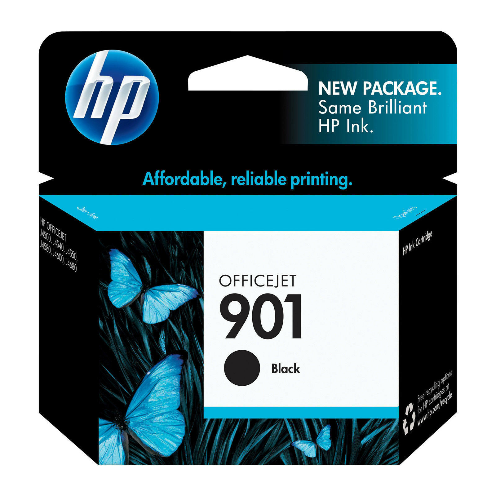 Original HP 901 Black Printer Ink Cartridge for Officejet J4580 eBay